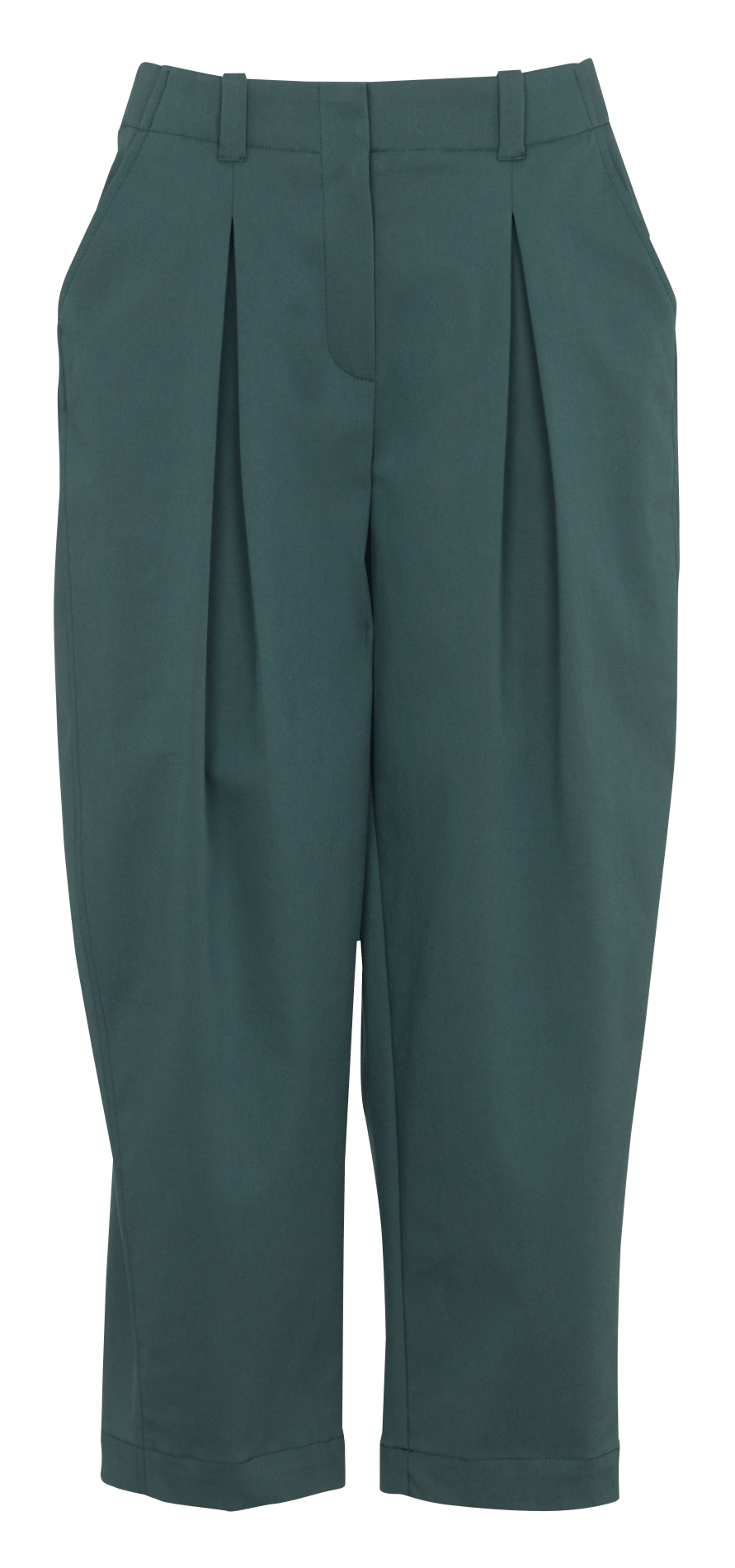Balloon cropped pants in mixed cotton MAISON 123 Blue