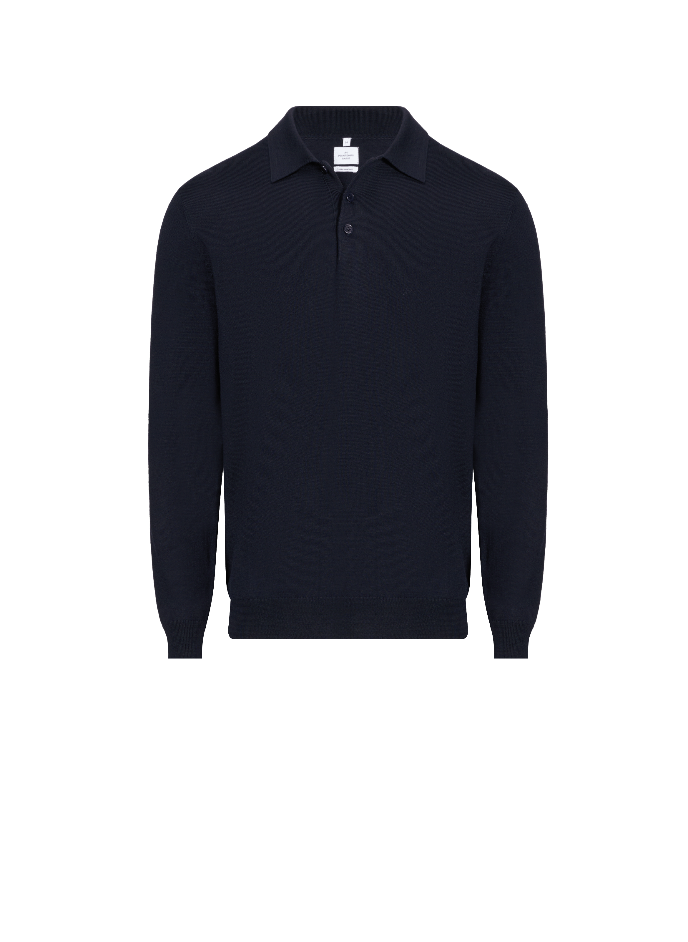 Long-sleeve merino wool flex-p polo AU PRINTEMPS PARIS Blue