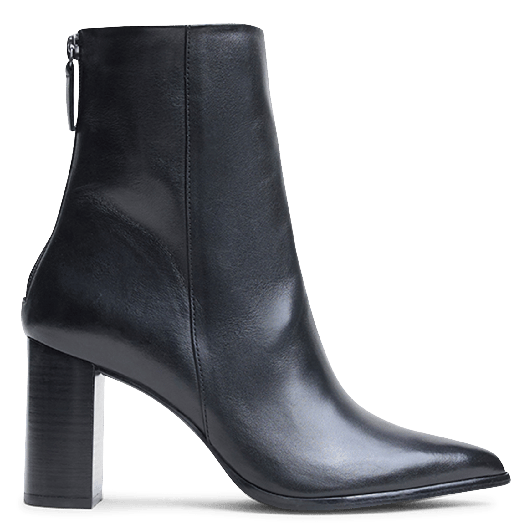 Stiefel mit spitzer Kappe aus Rindsleder JONAK Schwarz