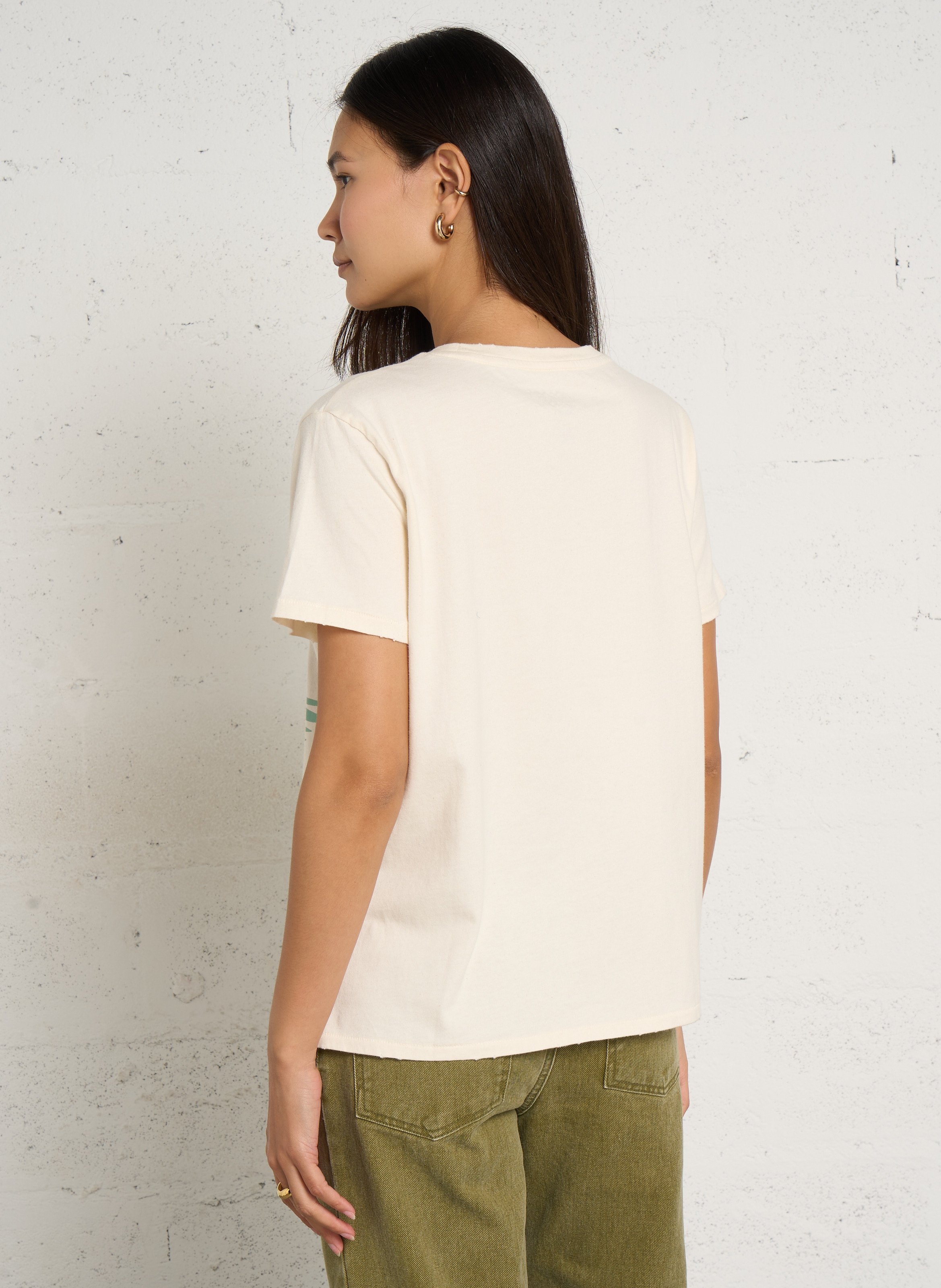 Regular-fit, katoenen T-shirt met ronde hals NEWTONE Beige