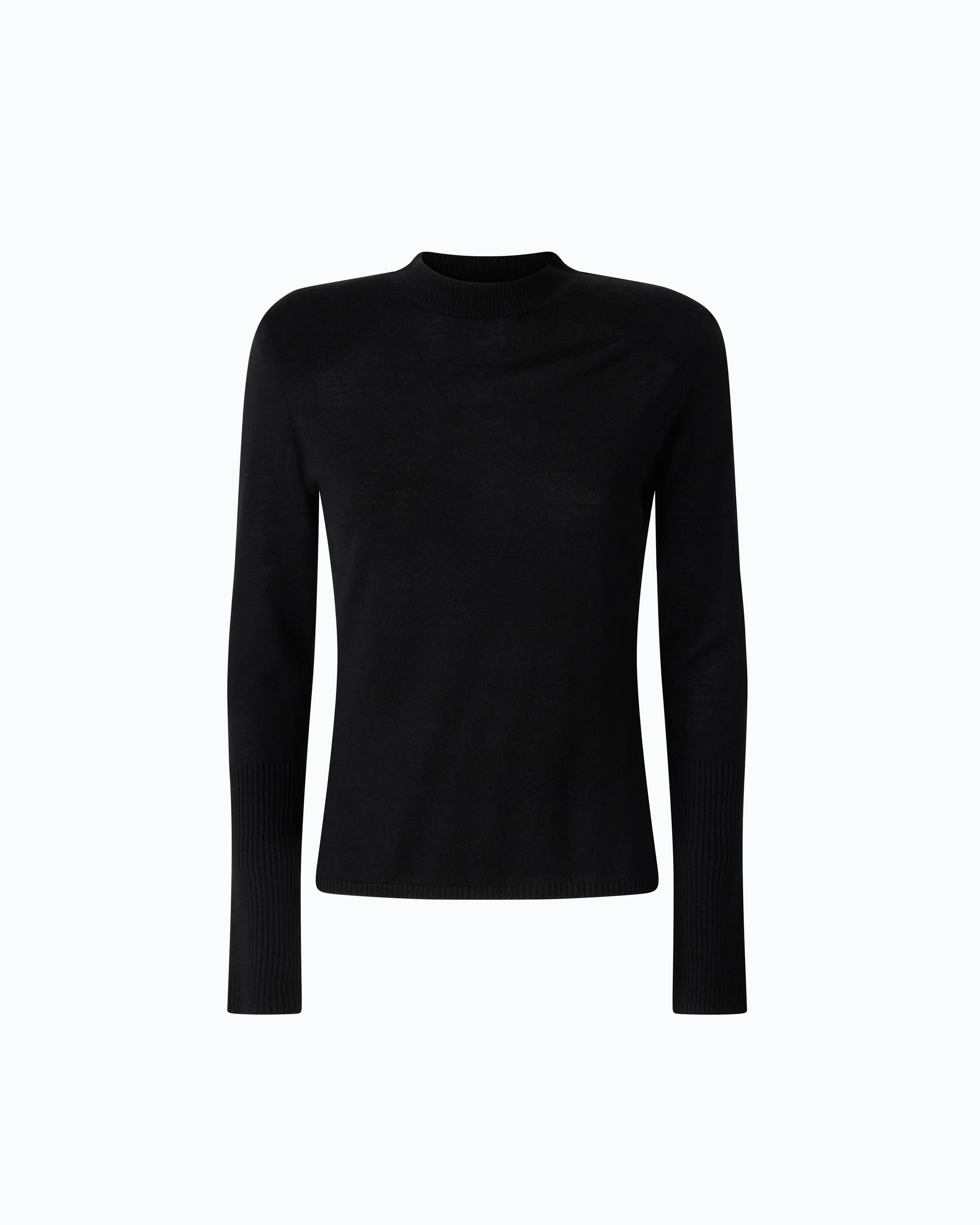 Pull en laine mérinos à épaulettes amovibles PINKO Noir