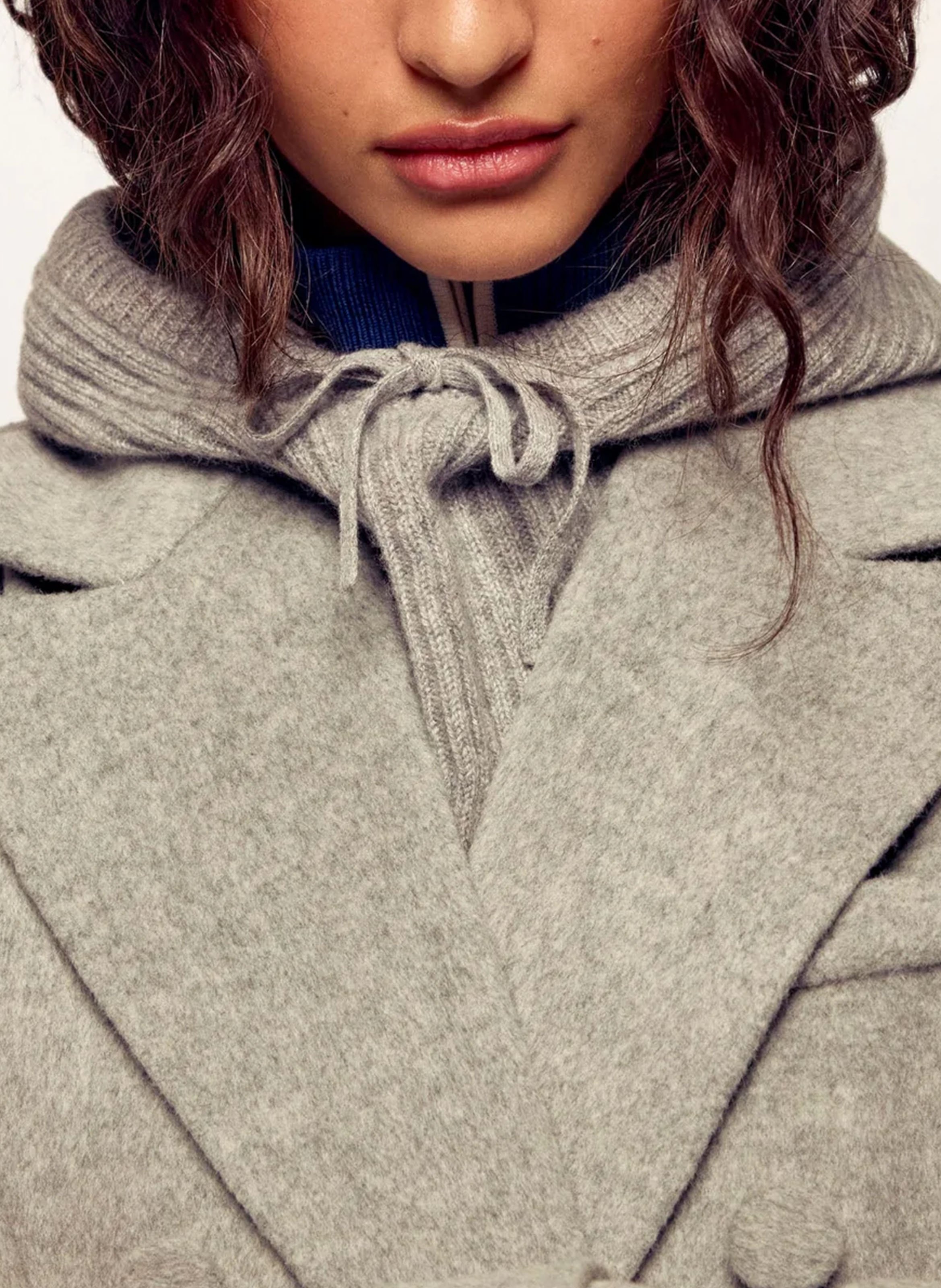 Cagoule en cachemire FROM FUTURE Gris