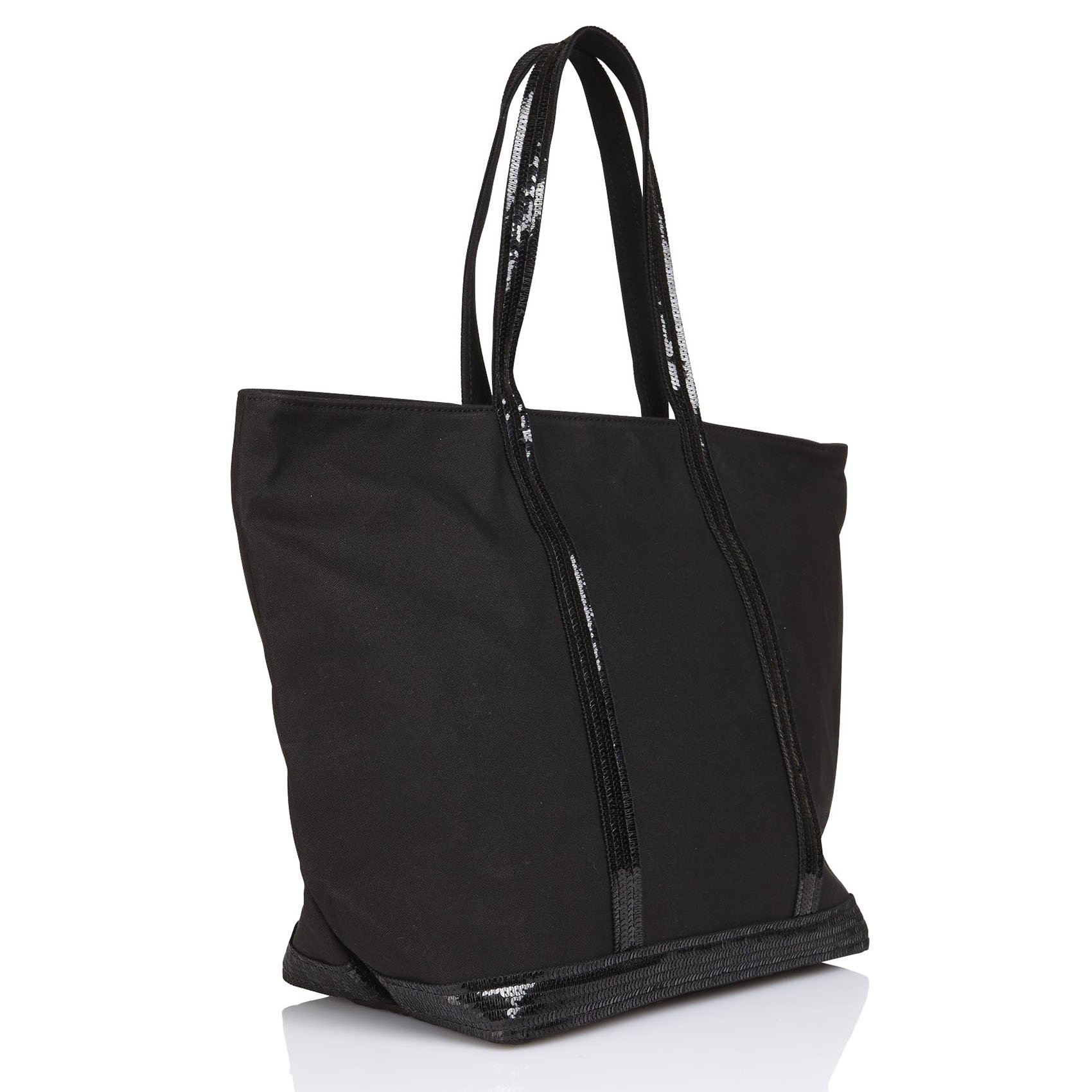 Katoenen shopper met lovertjes VANESSA BRUNO Zwart