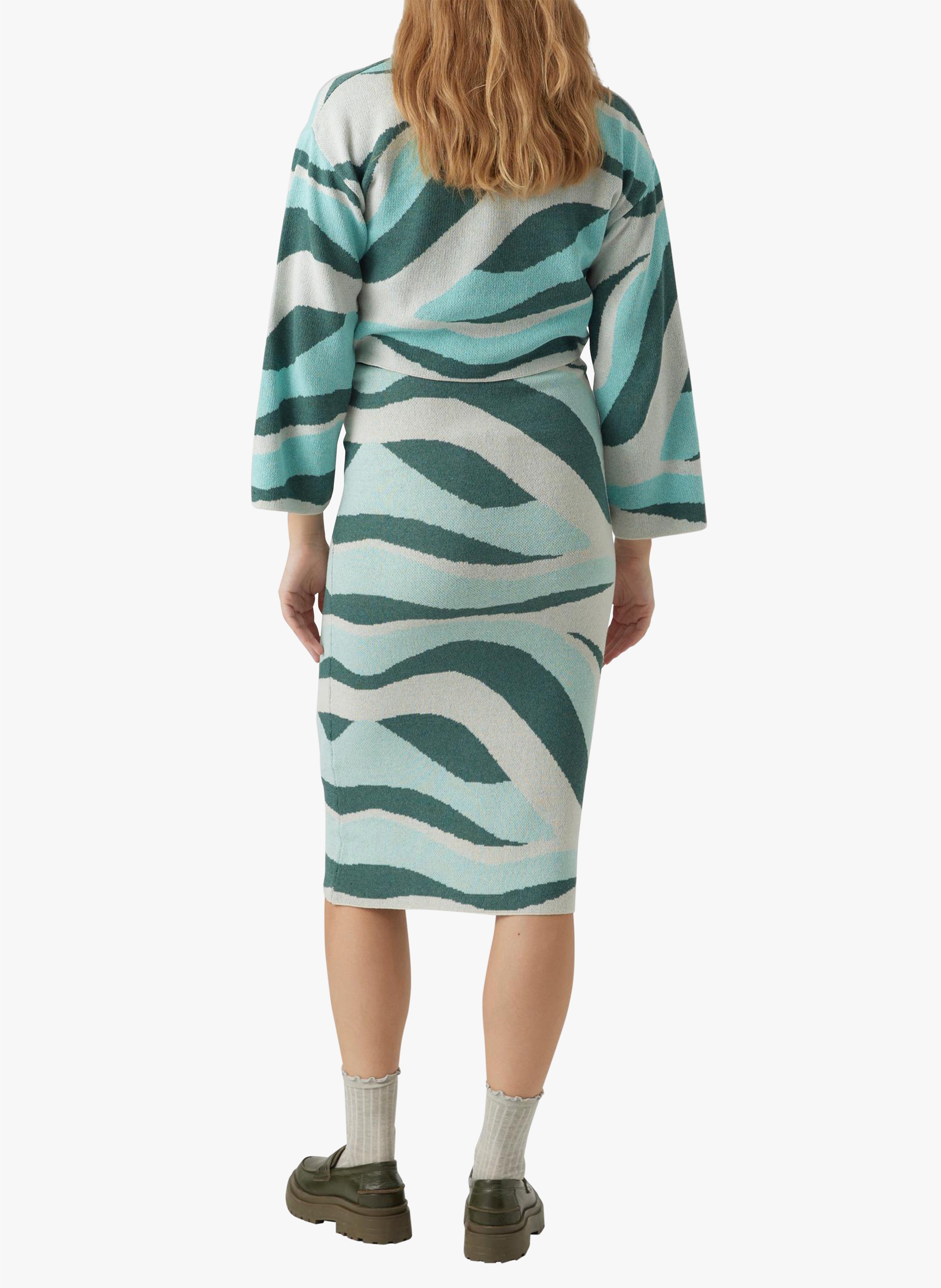 Knit maternity skirt MAMALICIOUS Blue