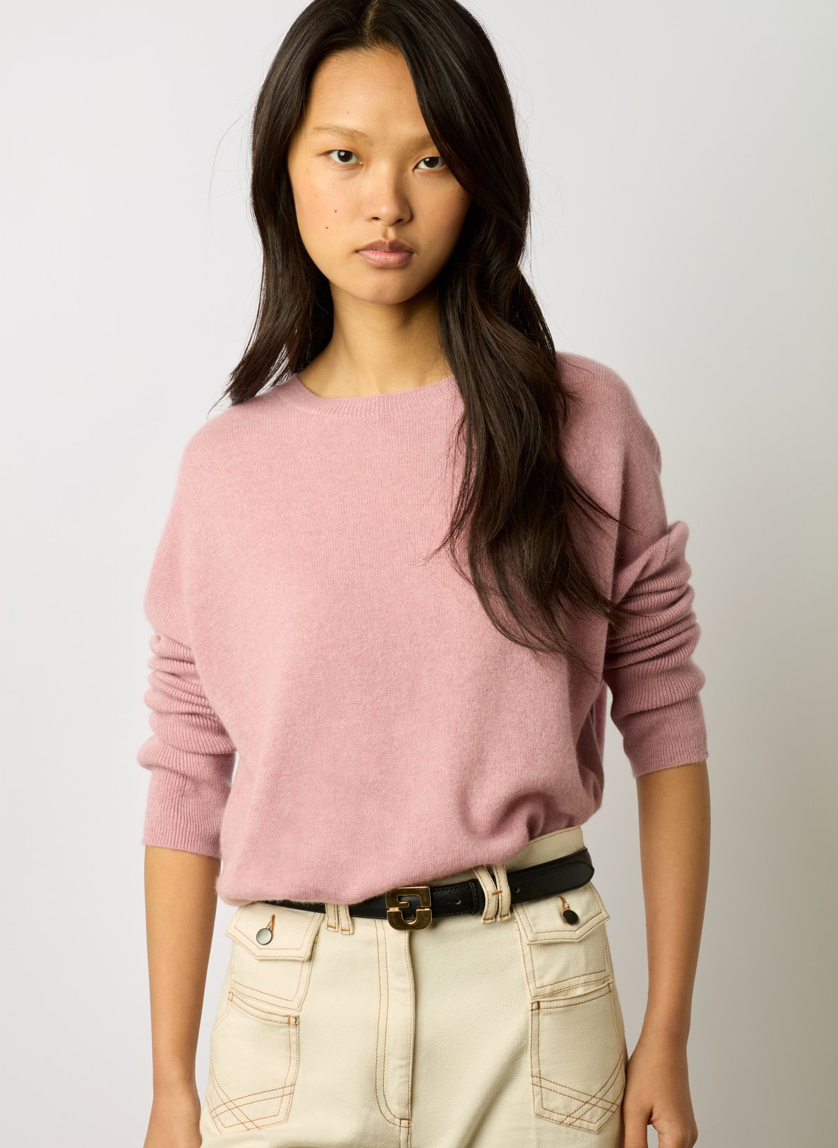 Rose cashmere cheap sweater