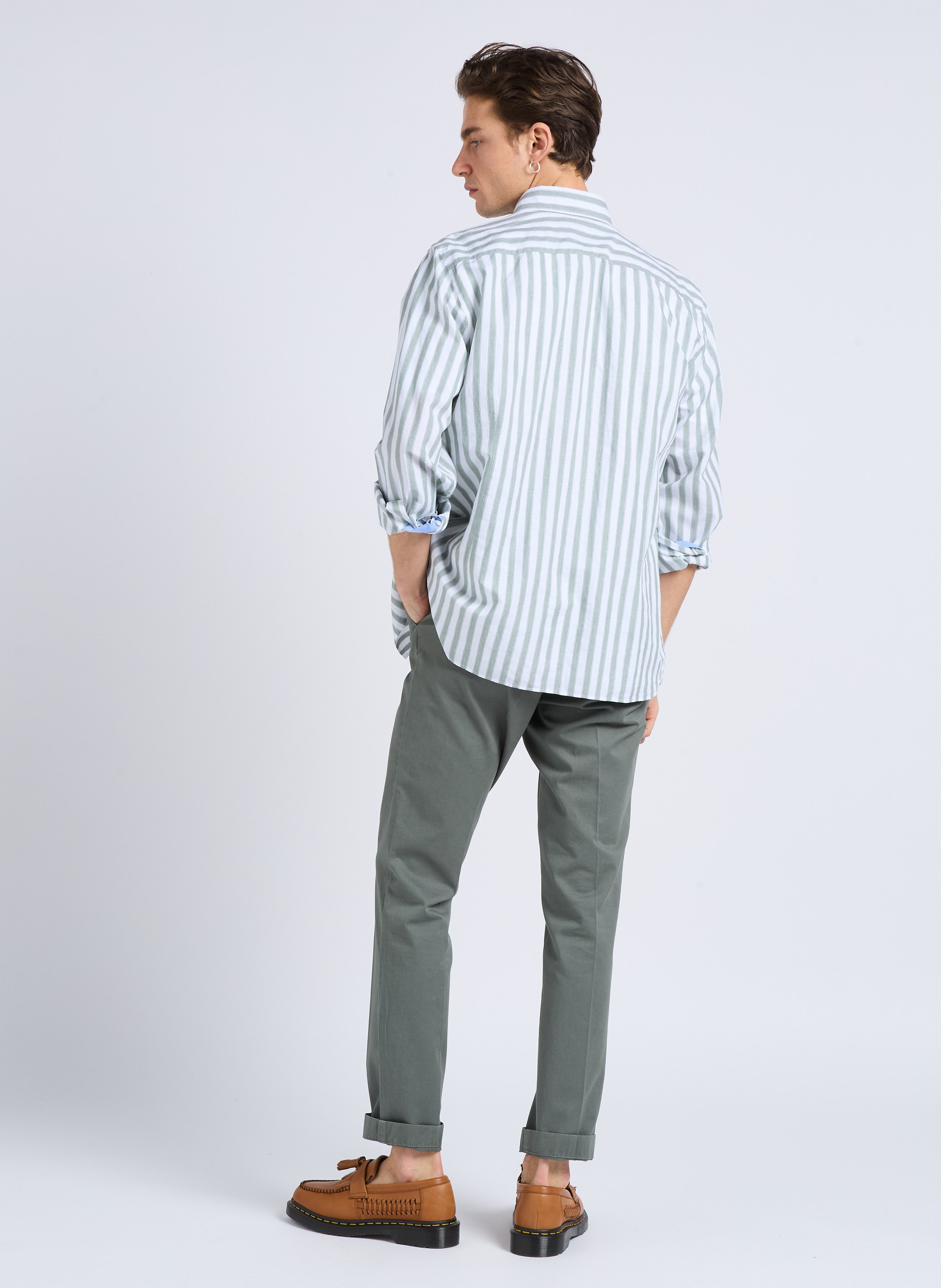 Tee-shirt col rond en coton bio  FARAH Blanc