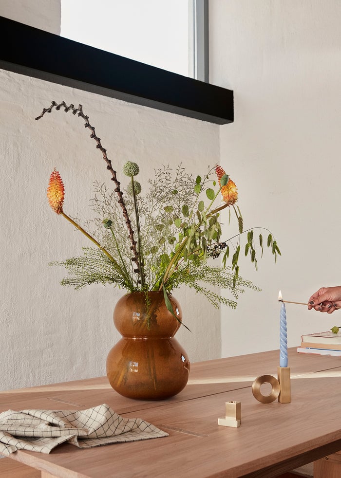 Glass vase OYOY LIVING DESIGN Orange