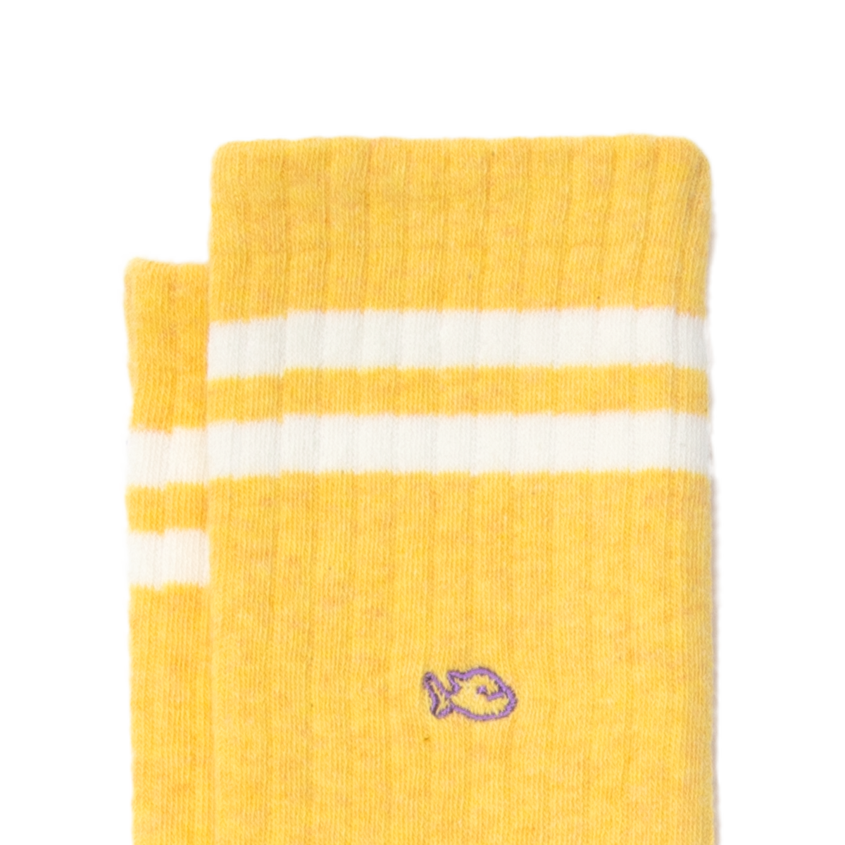 Combed Cotton Retro Socks BILLYBELT Yellow