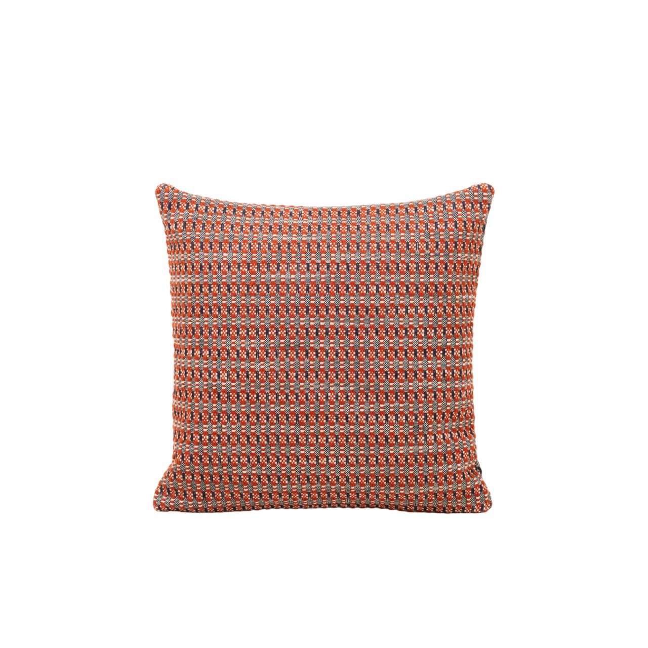 Cushion cover EIRIK Orange brûlée et orage