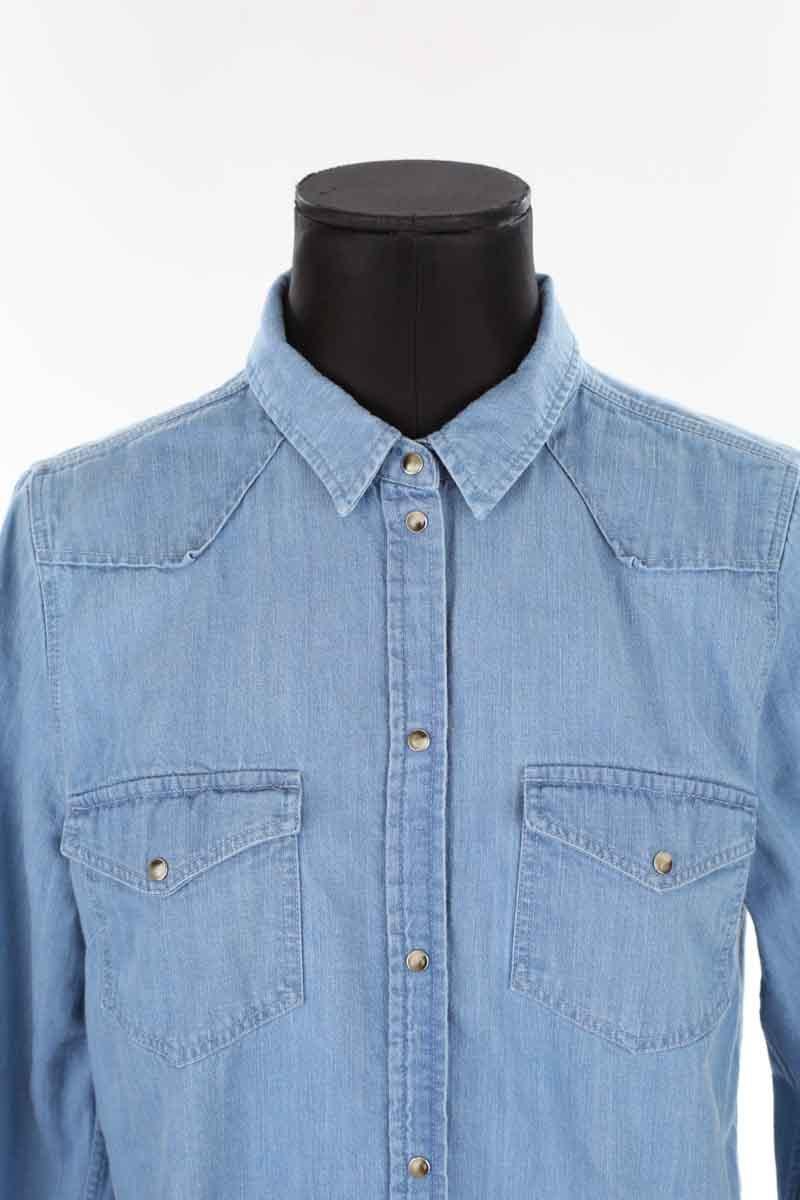 Cotton shirt SEZANE - Seconde main Blue