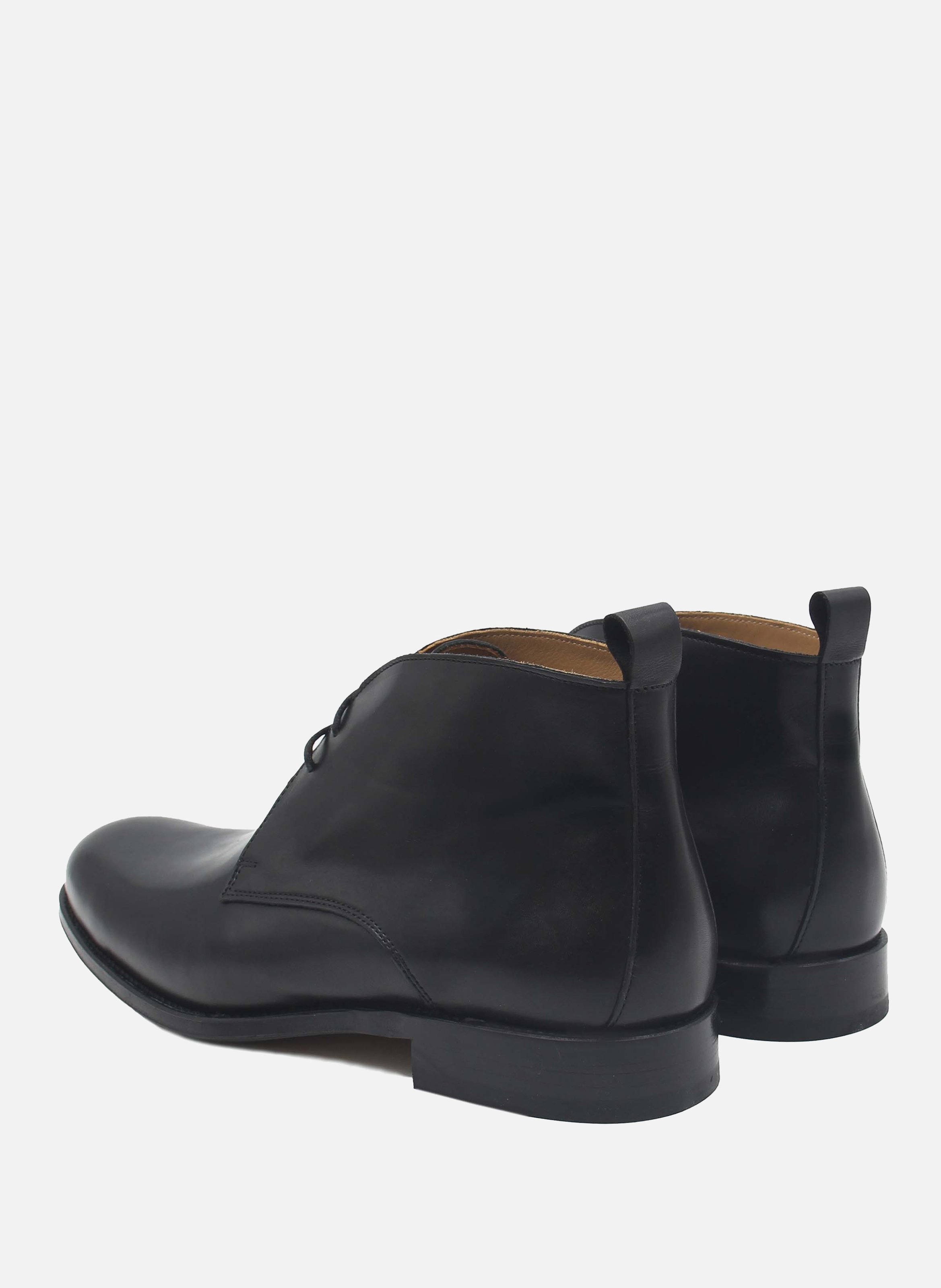 Leather desert boots Black