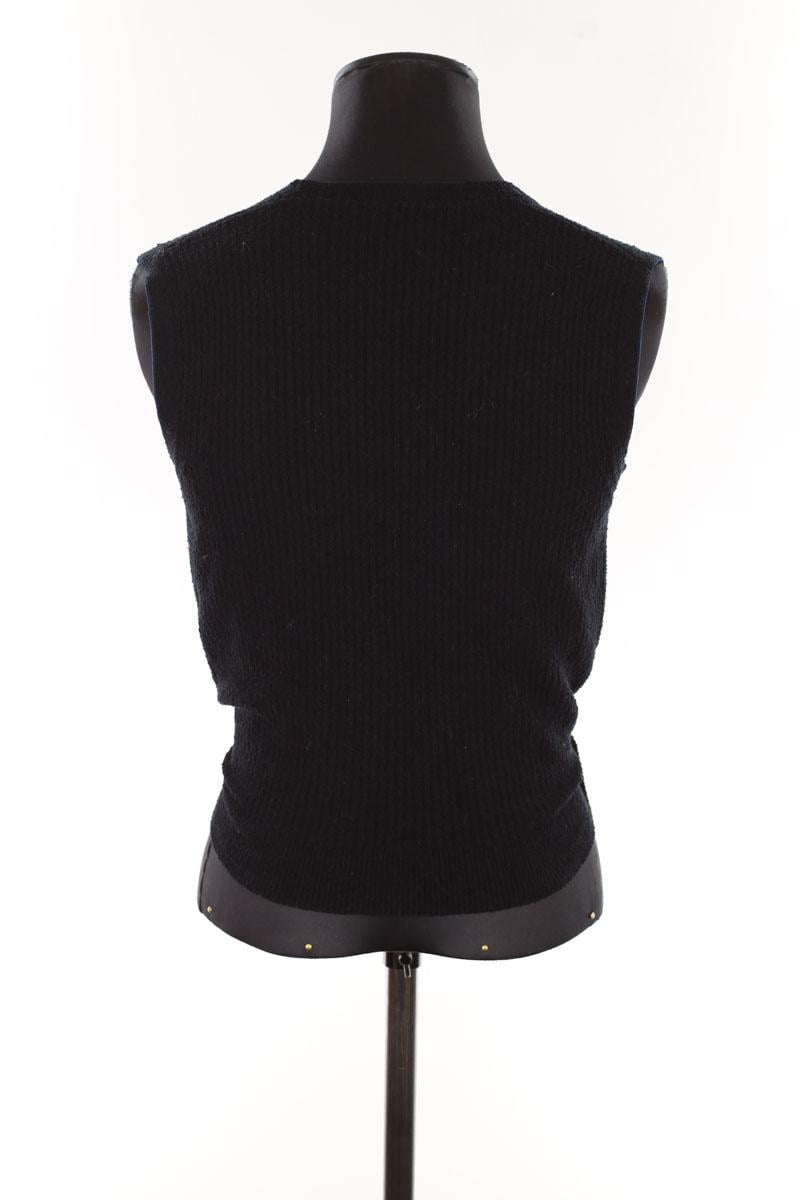 Sleeveless cotton top JACQUEMUS- Seconde Main Black