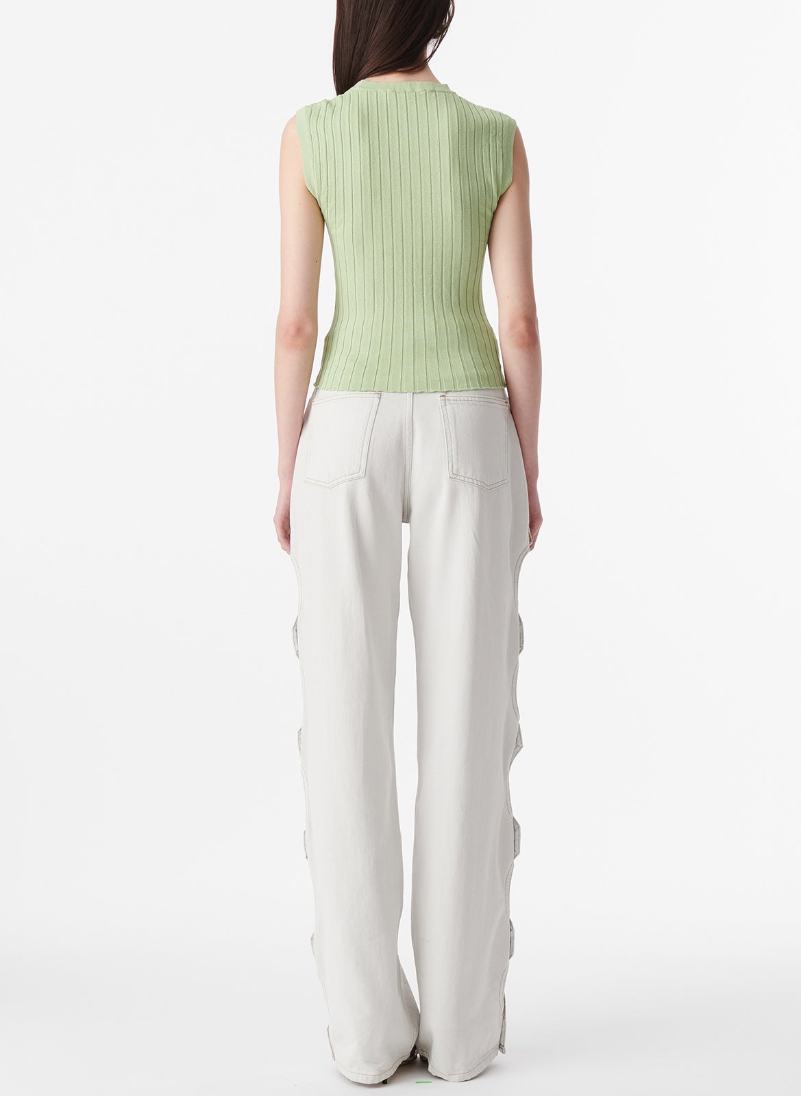 Printed viscose top IRO Green