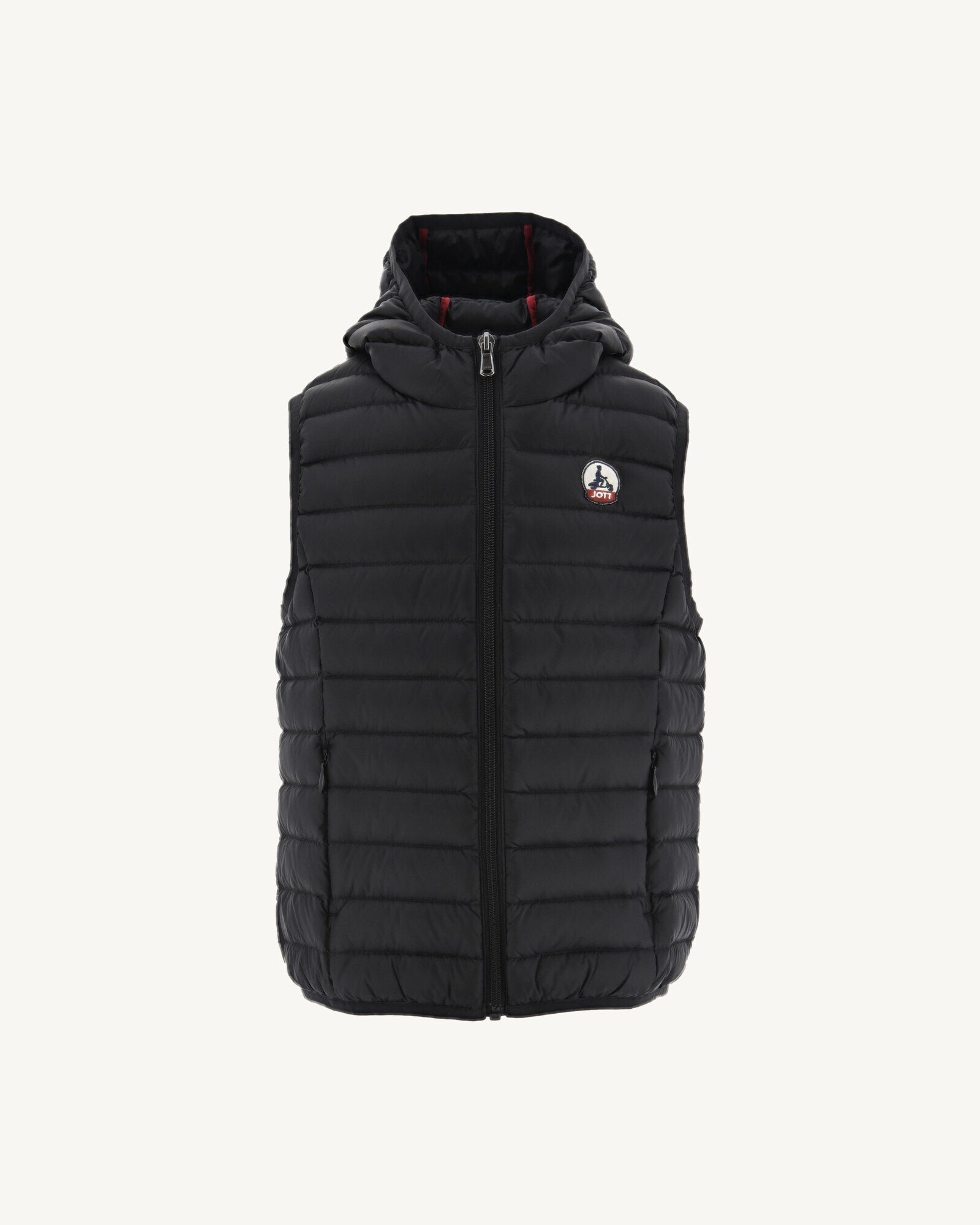 Child's hooded sleeveless puffer jacket djam JOTT Black