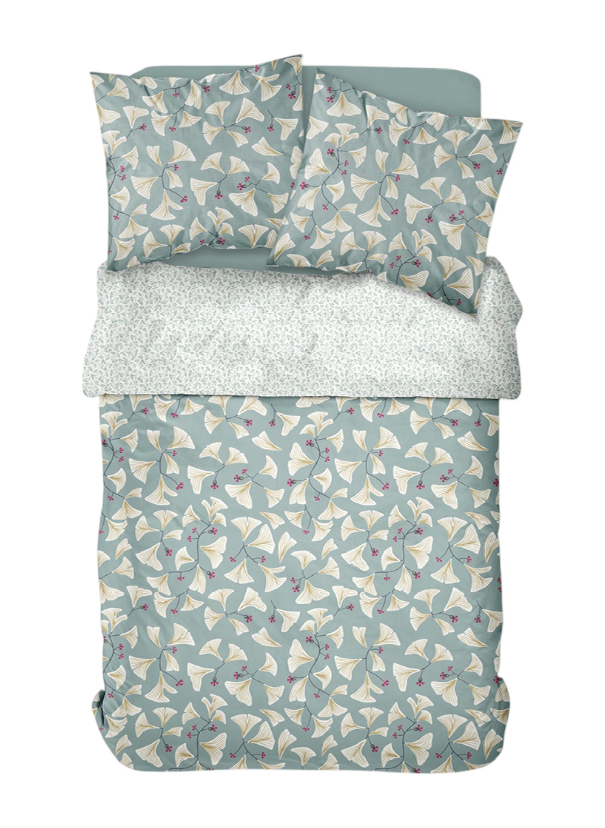 Printed cotton bed set TODAY LINGE DE MAISON Green