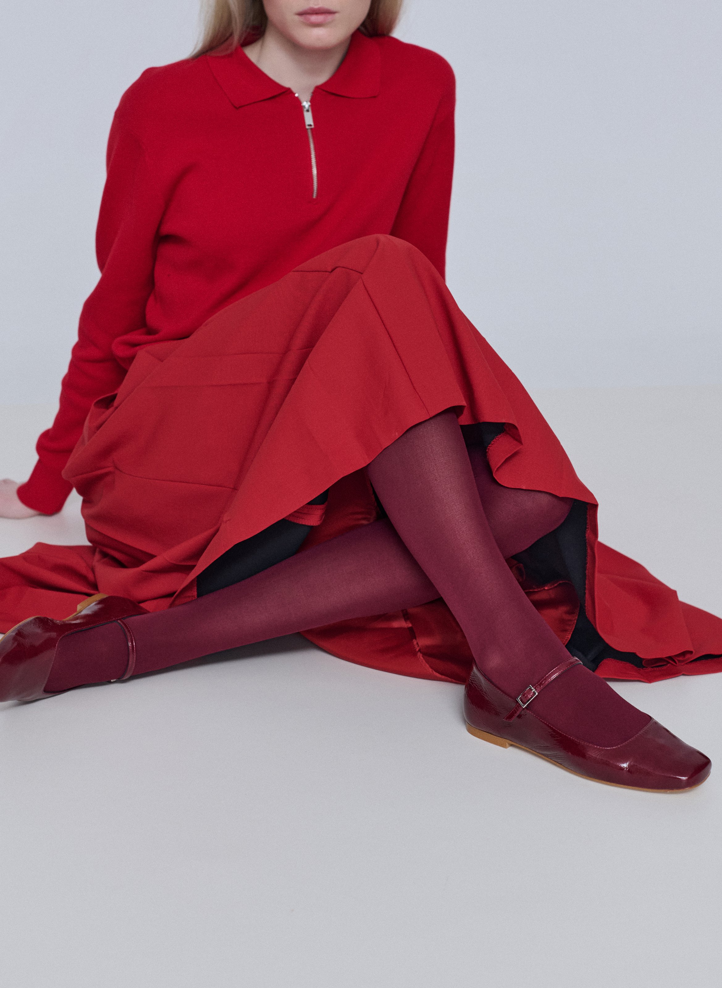 Ballerina's van lakleer AUGUSTA Rood