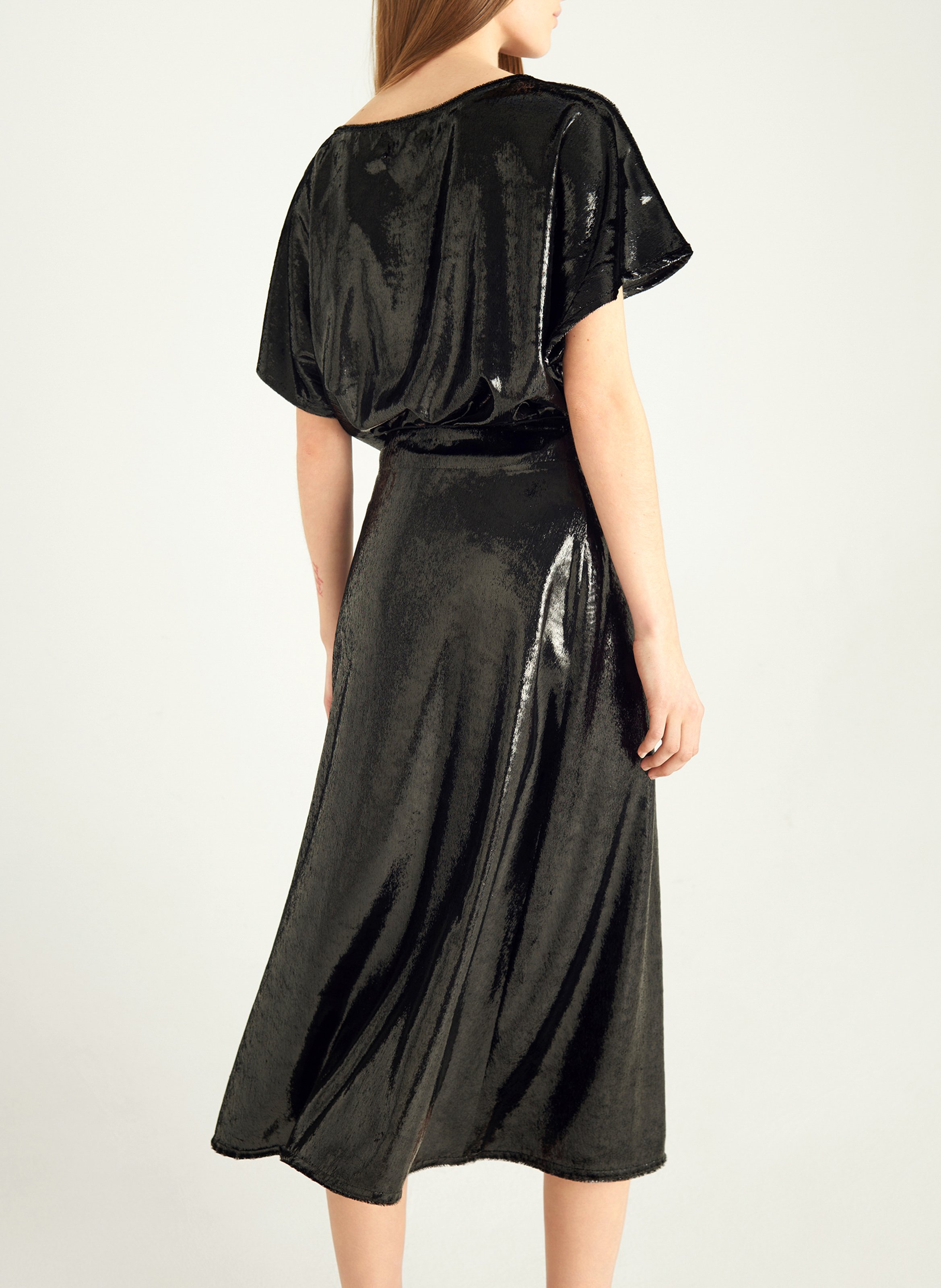 Textured Midi Skirt COTELAC Black