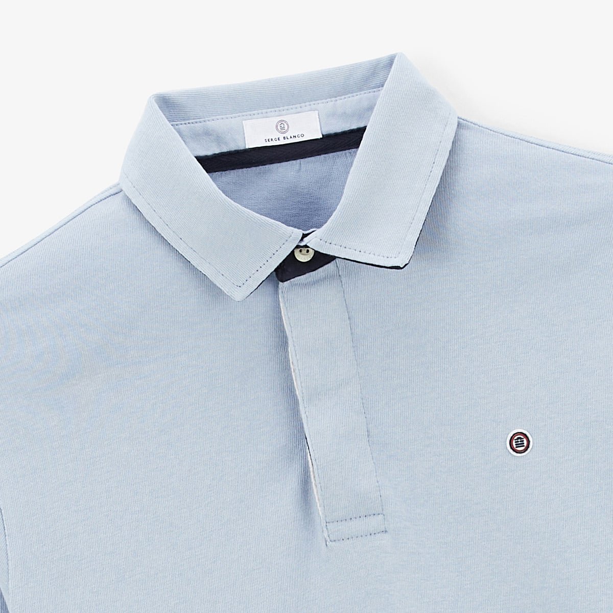 Long-sleeved rugby polo SERGE BLANCO Blue