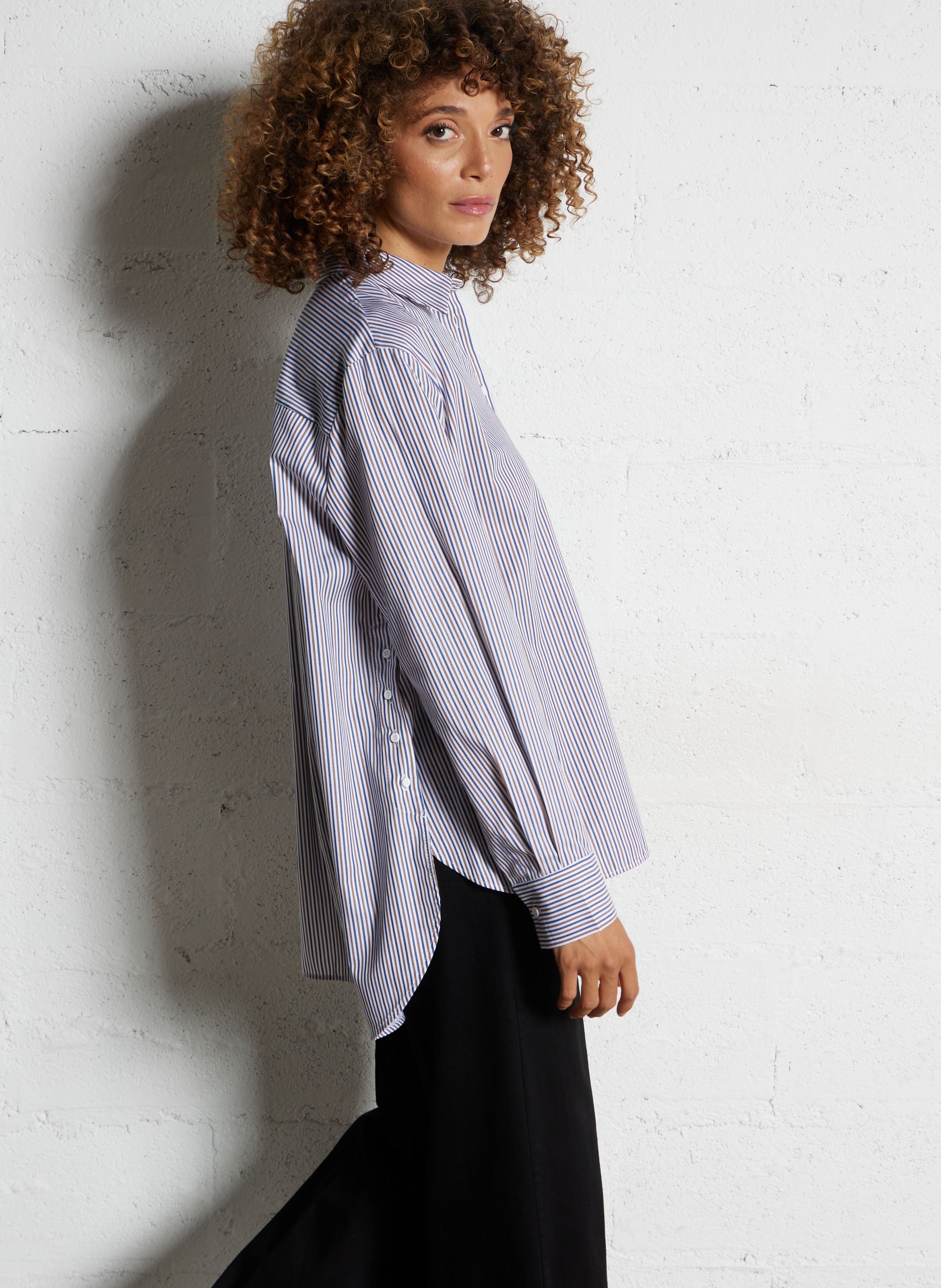 Chemise oversize en coton rayé IMPERIAL Multicolore