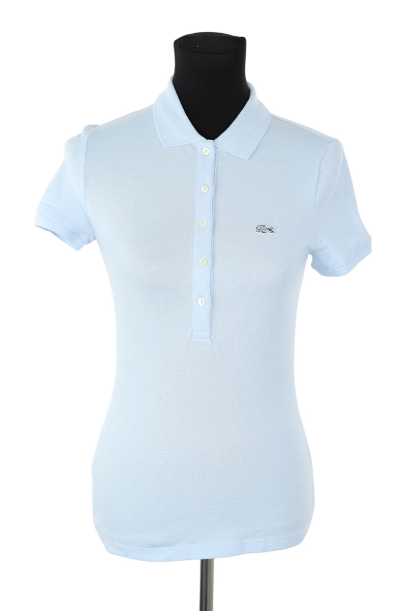 Cotton polo shirt LACOSTE - SECONDE MAIN Blue