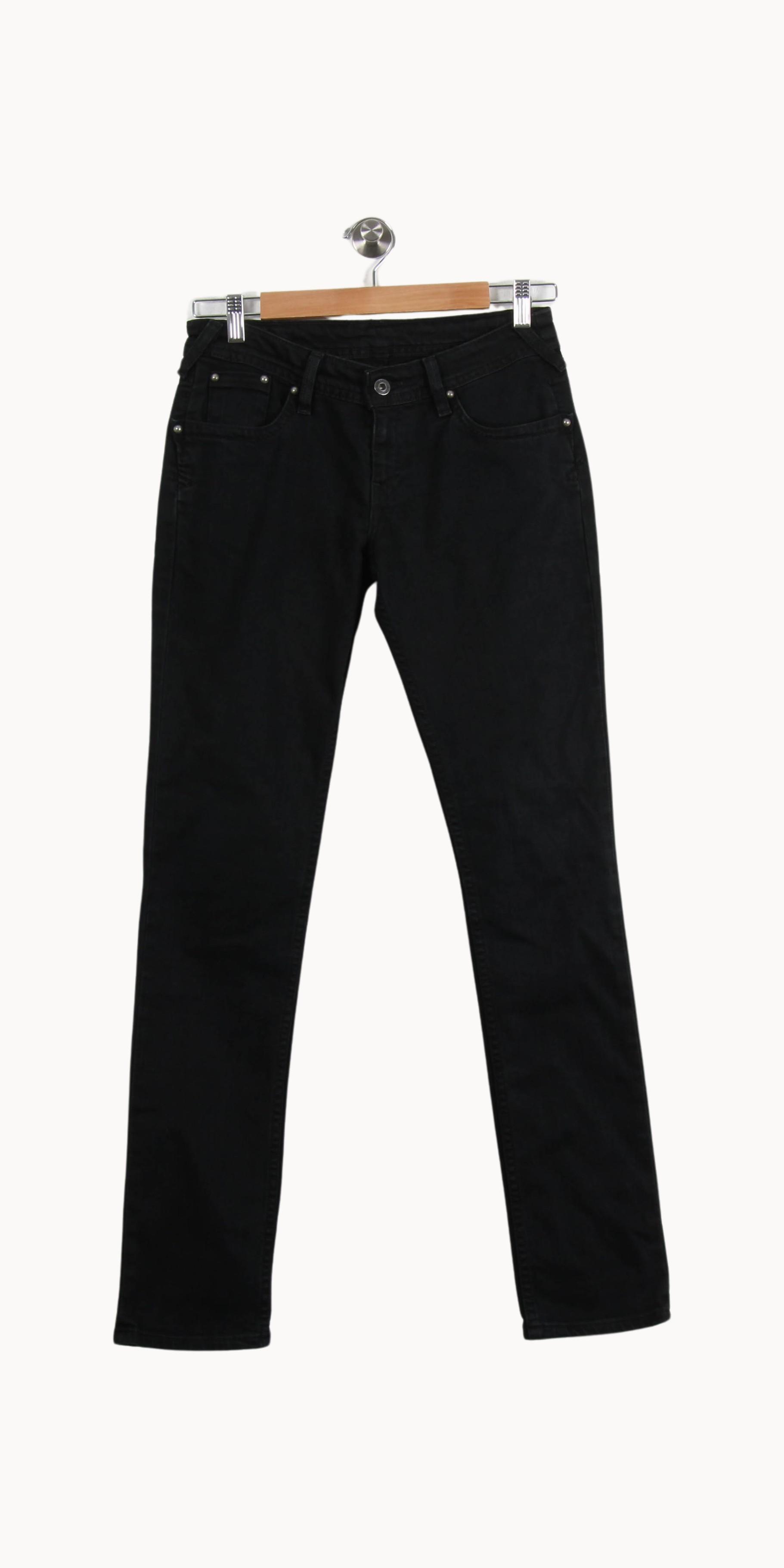 Cropped slim jeans with studs LEVI'S - Seconde main Black