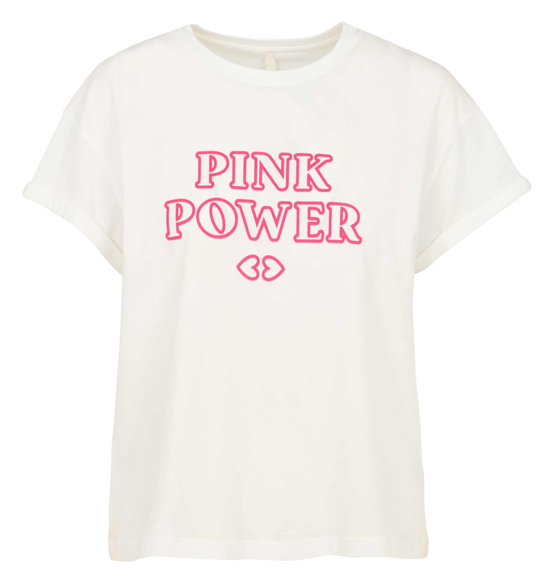 Oversized round-neck cotton T-shirt I CODE White