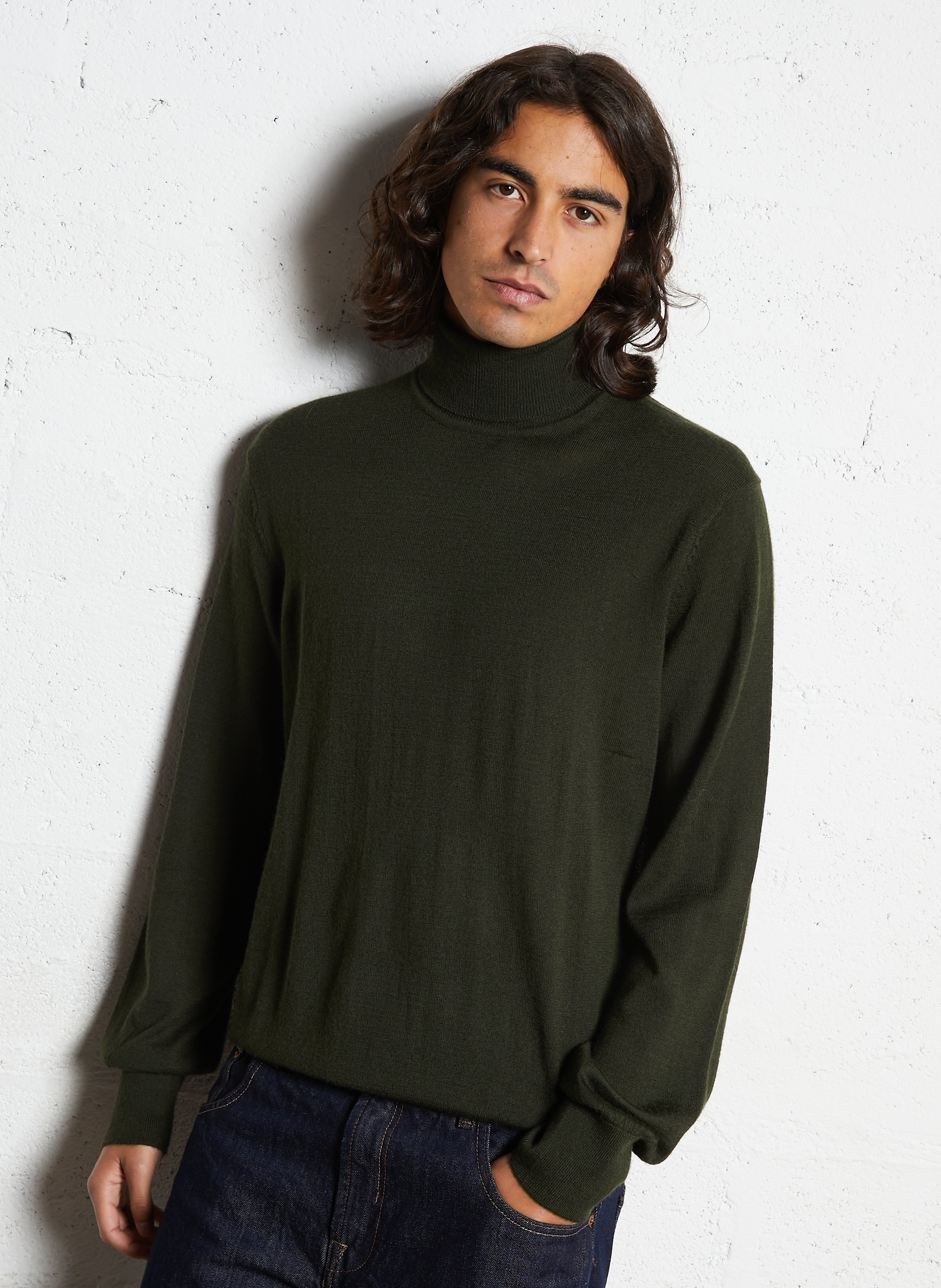 Straight knit turtleneck in wool blend MINIMUM