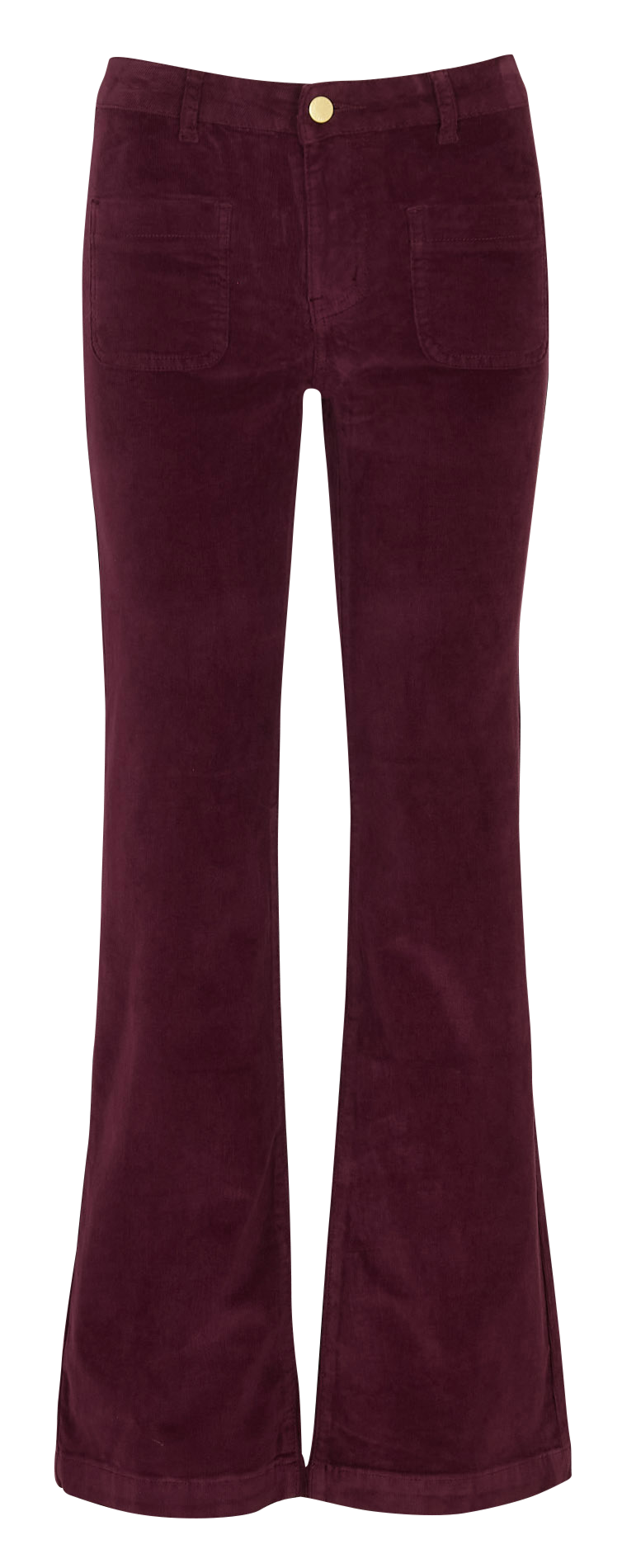 Solid velvet straight-leg pants LA PETITE ETOILE Red