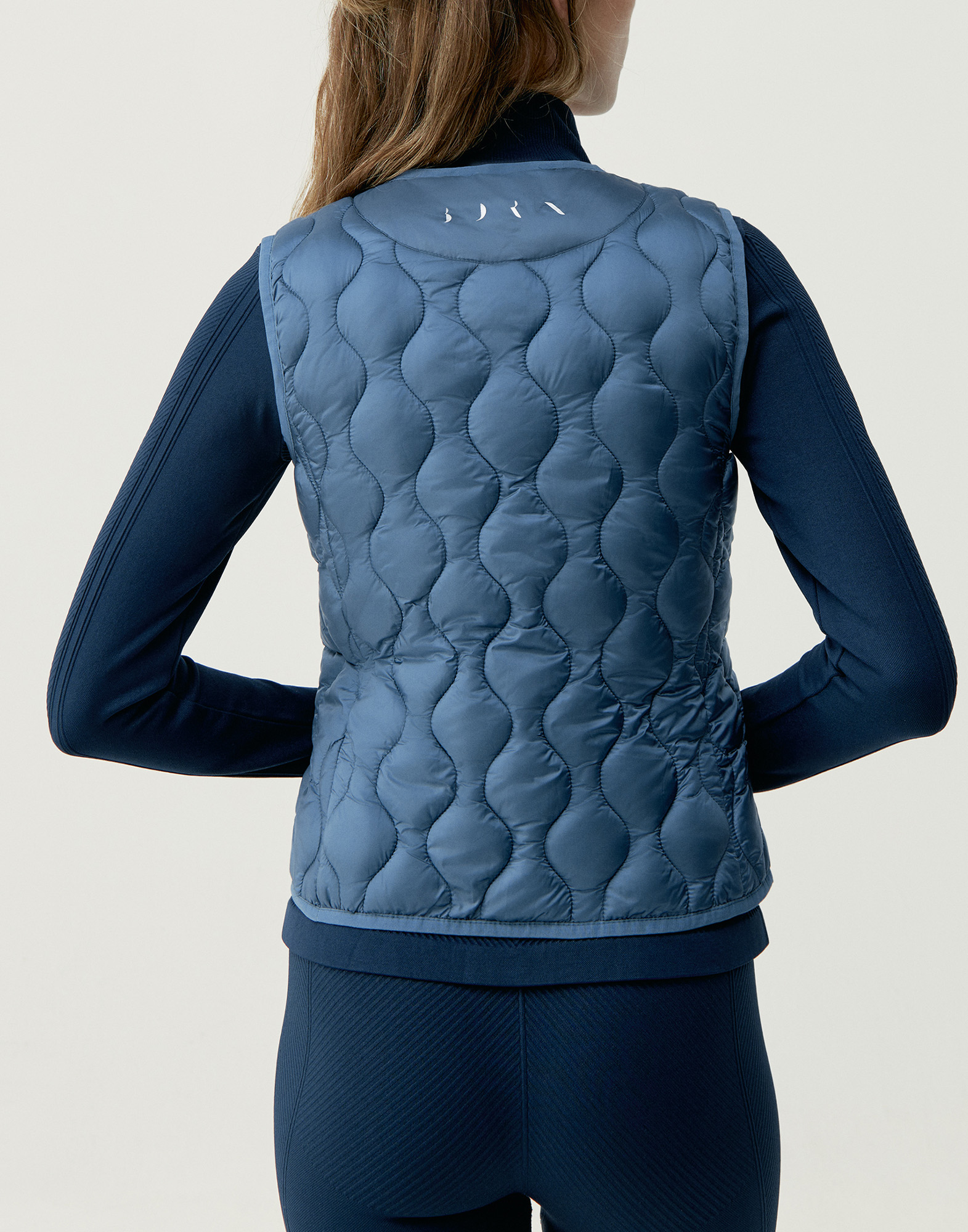 Sporty vest with zipper BORN LIVING YOGA Blue