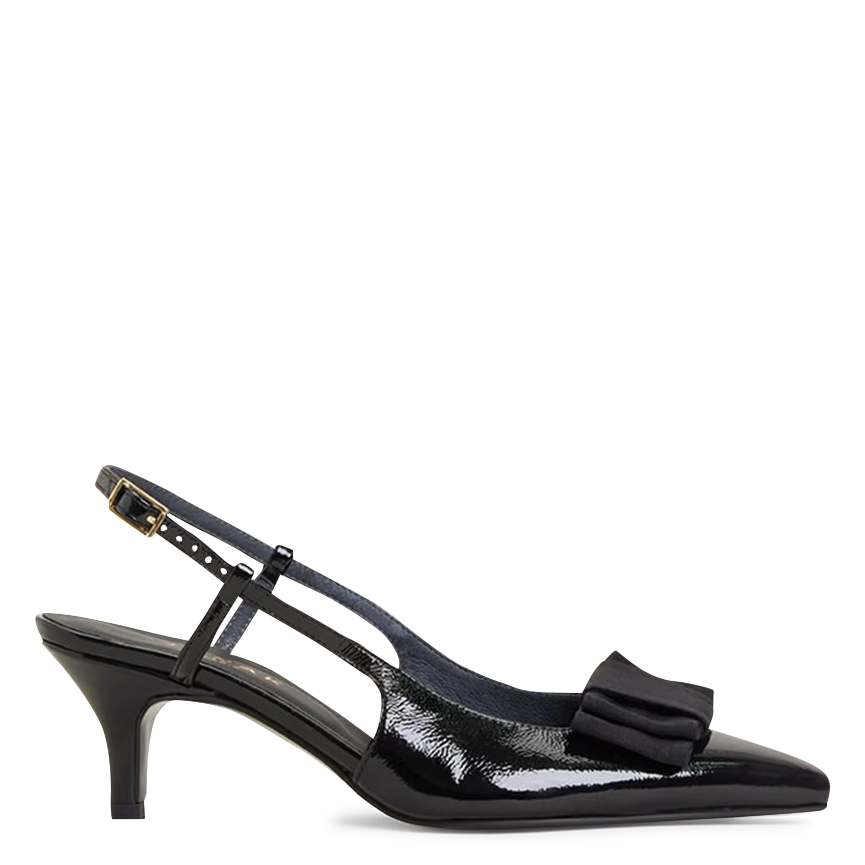 Escarpins à nœuds en cuir verni JONAK Noir