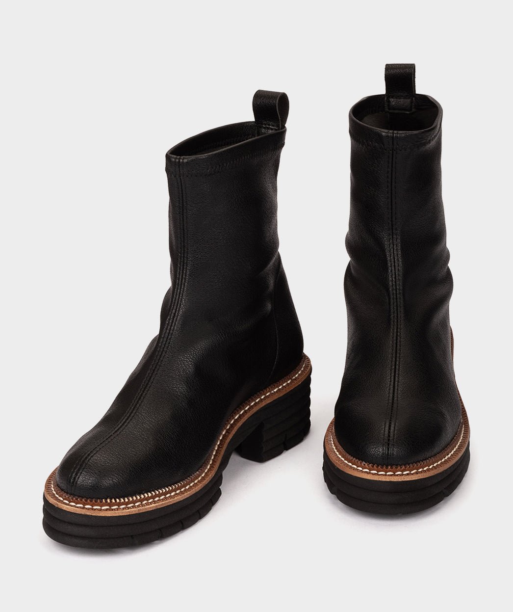 Black ankle boots in stretch fabric PEDRO MIRALLES Black