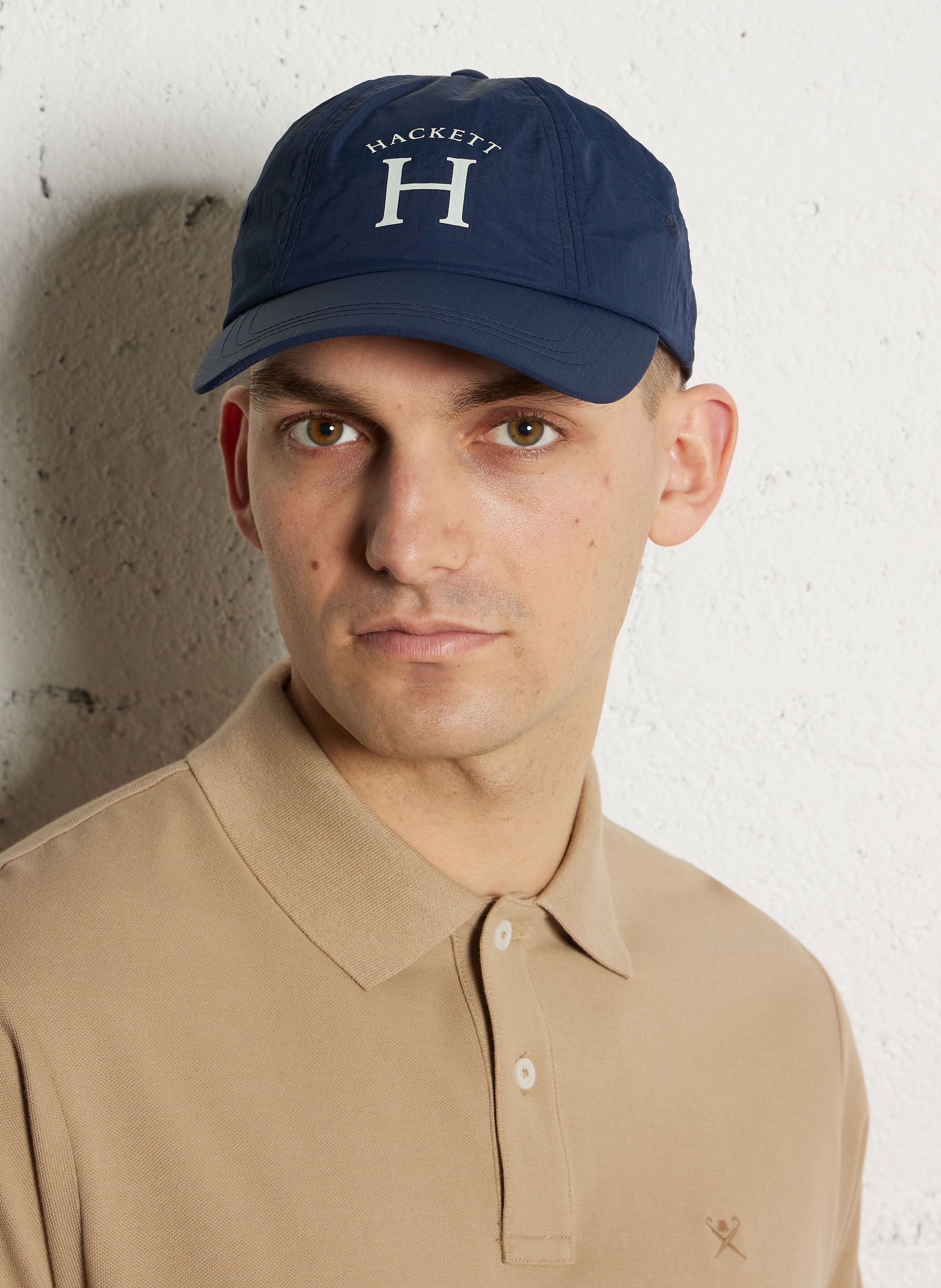 Effen pet met logo HACKETT Blauw