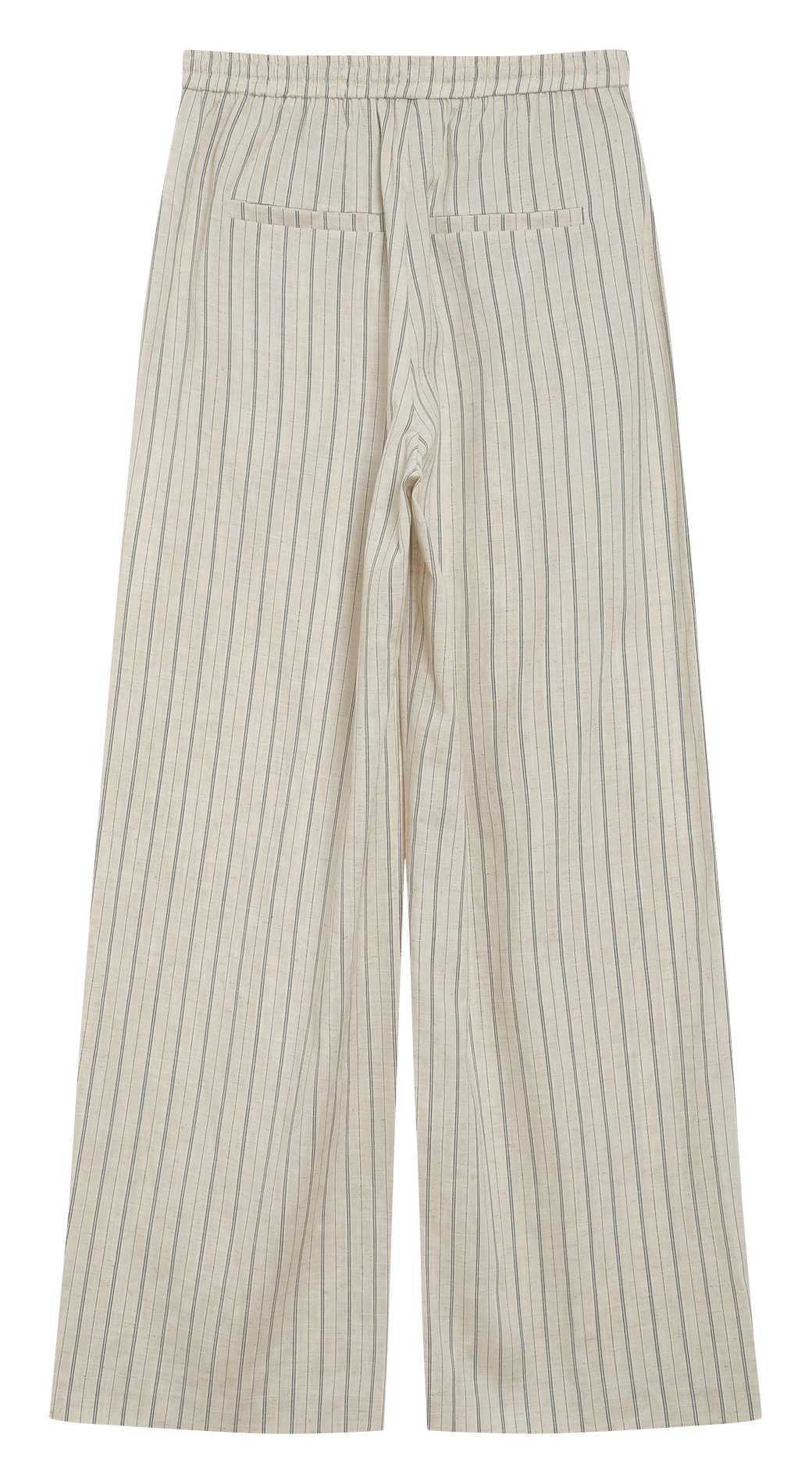 Pantalon large à rayures GRACE ET MILA Beige