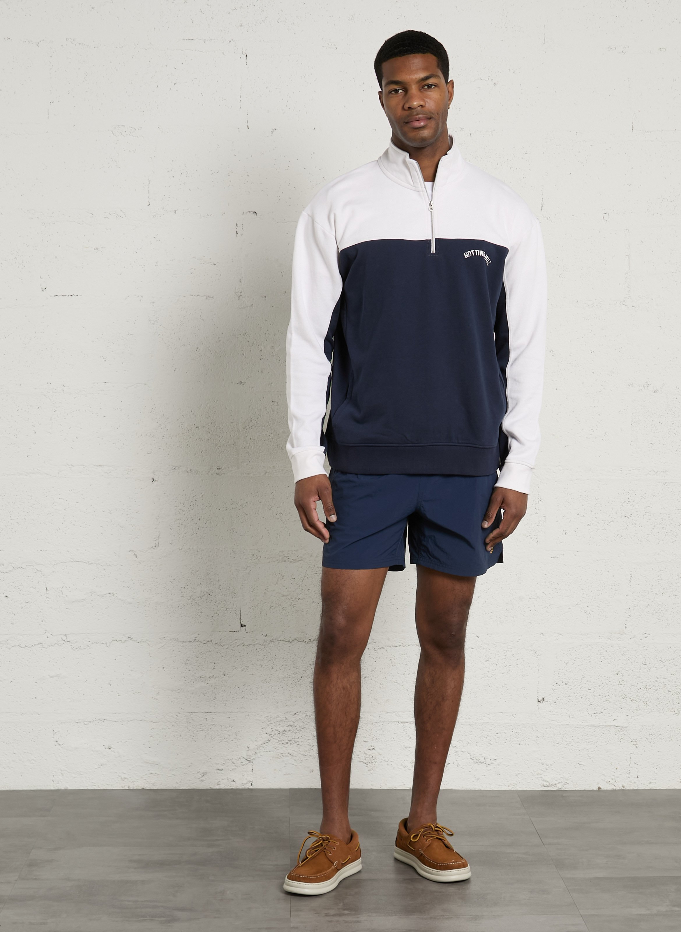 Short de bain en fibres recyclées FARAH Bleu