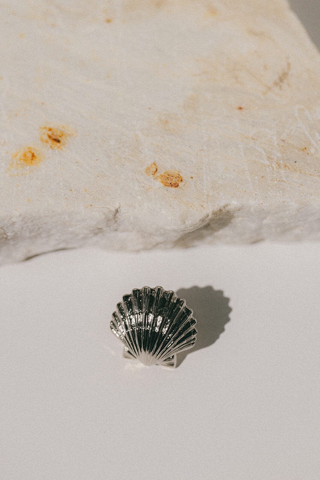 Gold-plated seashell ring MONSIEUR SIMONE Silver