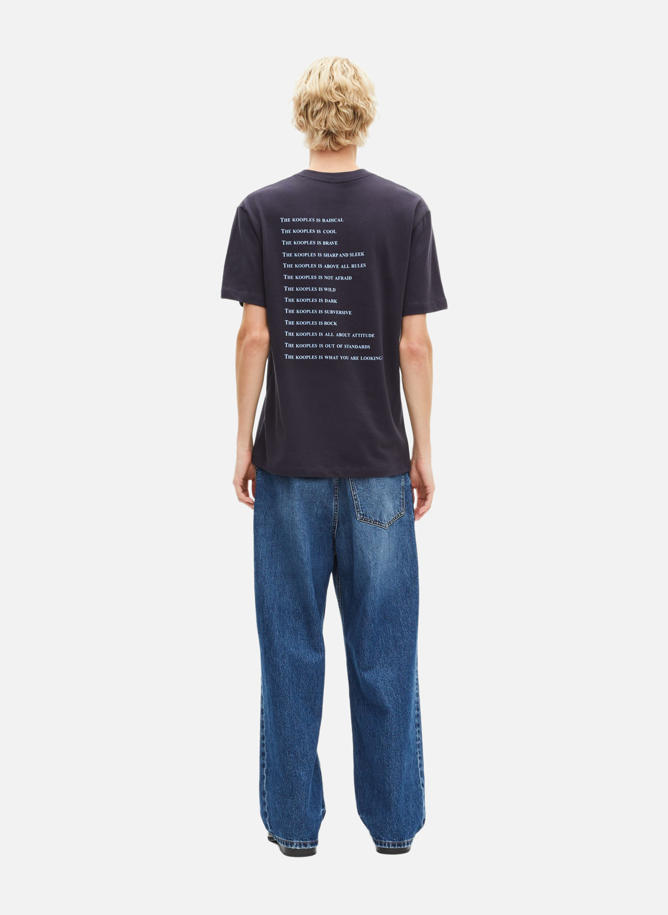 T-shirt what is denim THE KOOPLES Bleu