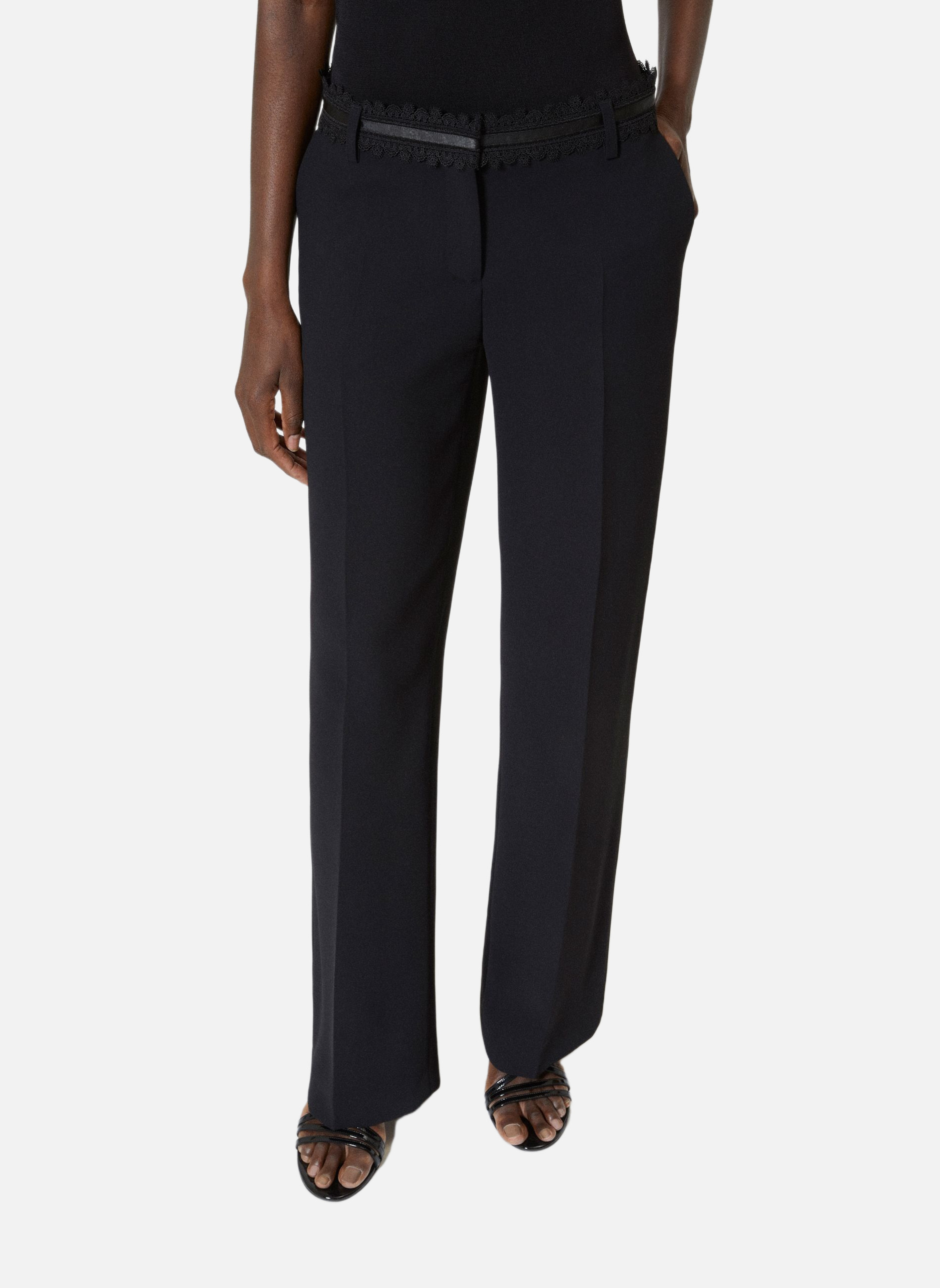 Tailored wide-leg pants THE KOOPLES Black