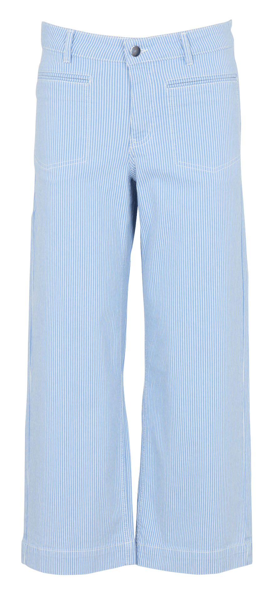 Striped cropped cotton blend jeans MAISON 123 Blue