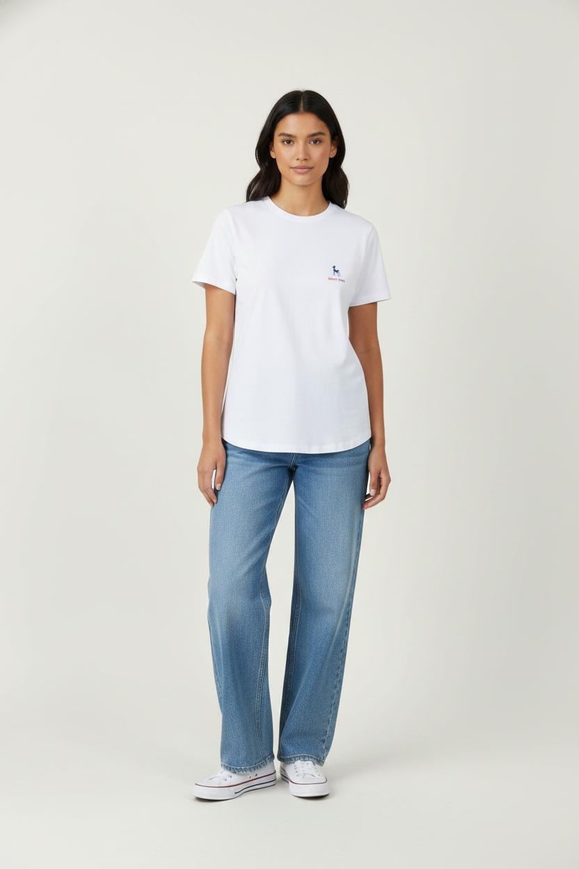 Tommy Badge T-shirt INES DE LA FRESSANGE - Seconde main White