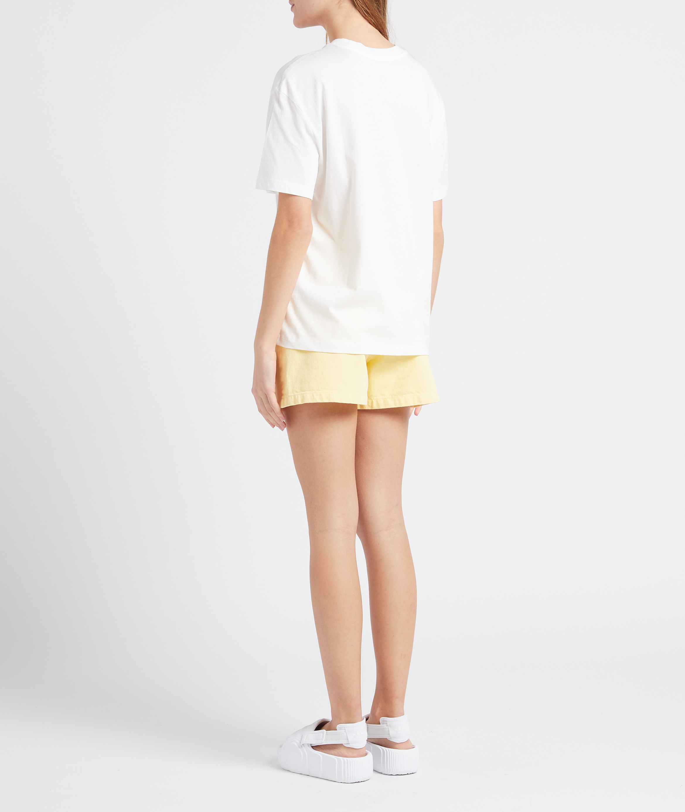 Short droit taille haute en coton INDEE Jaune