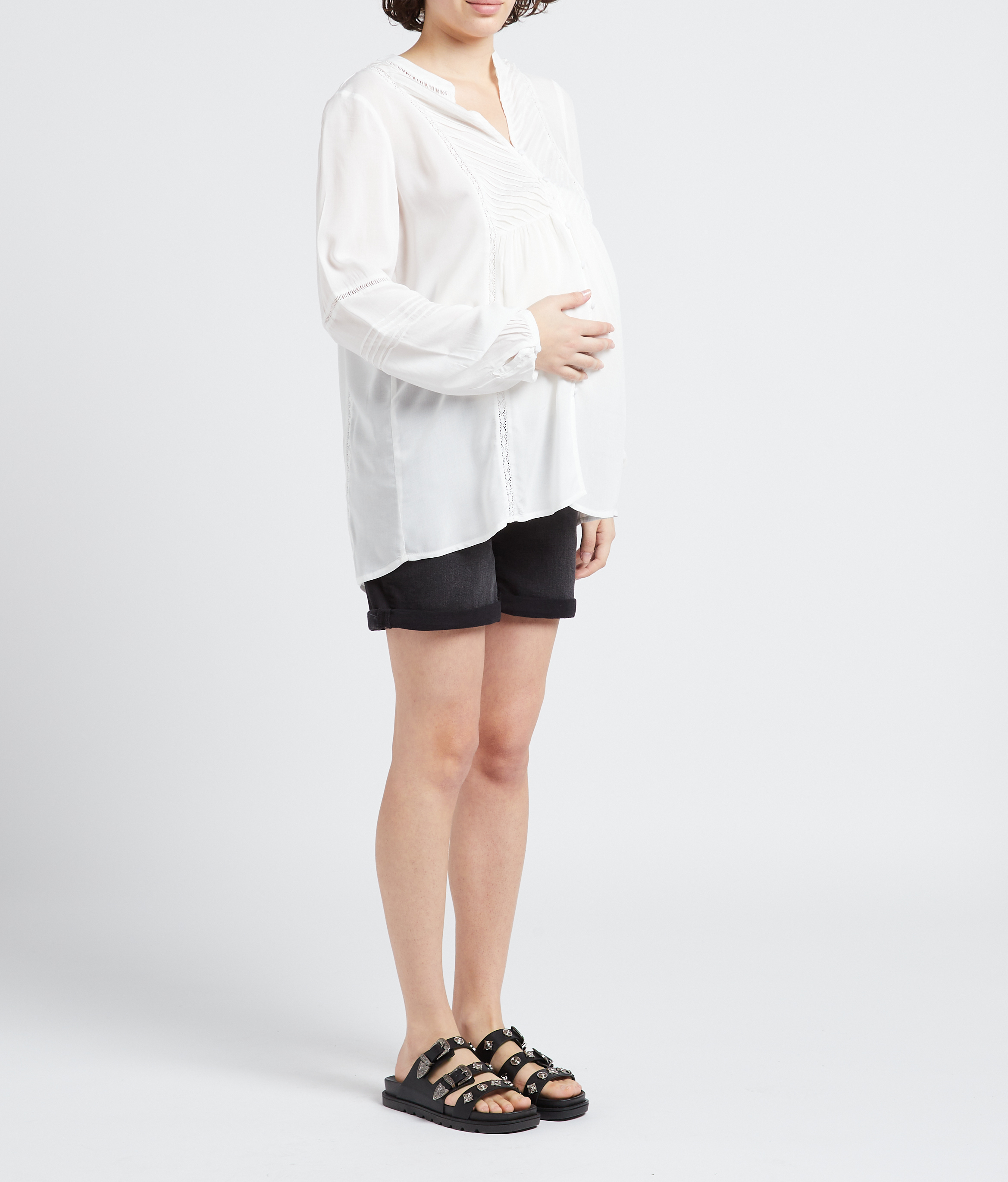 Top met ronde hals SERAPHINE Wit