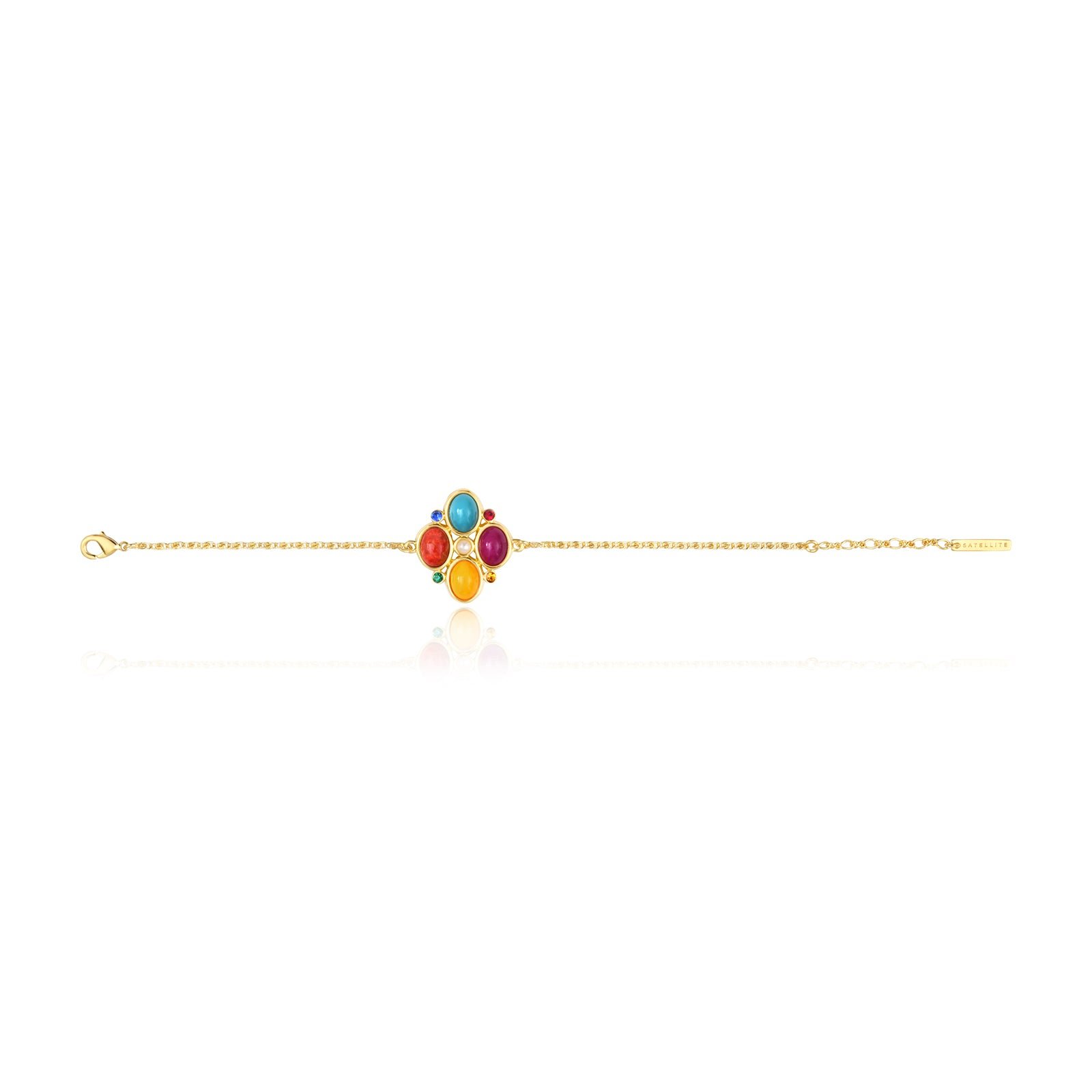 Bracelet fin océane  doré à l'or fin SATELLITE PARIS Multicolore