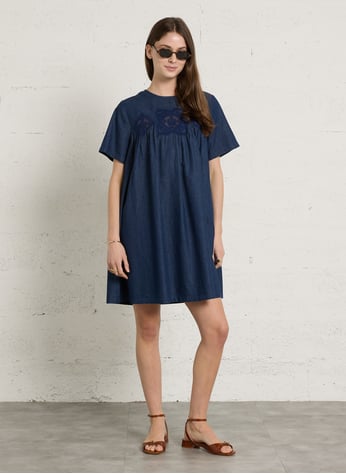 Denim midi dress Black Sud express - Women | Place des Tendances Denim midi dress Black Sud express - Women | Place des Tendances