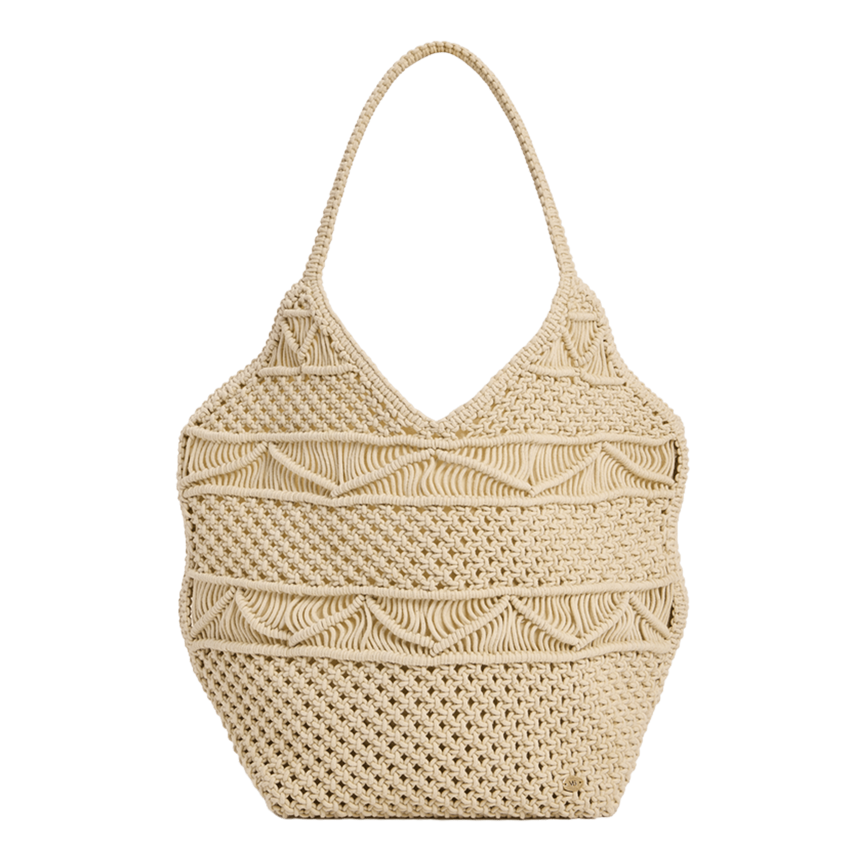sac porté épaule en crochet VANESSA BRUNO Beige