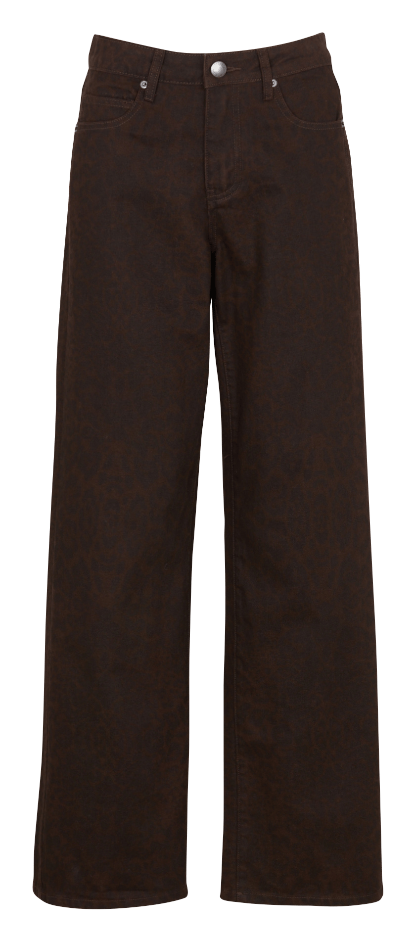 Eco-responsible high-rise wide-leg jeans SUNCOO Brown
