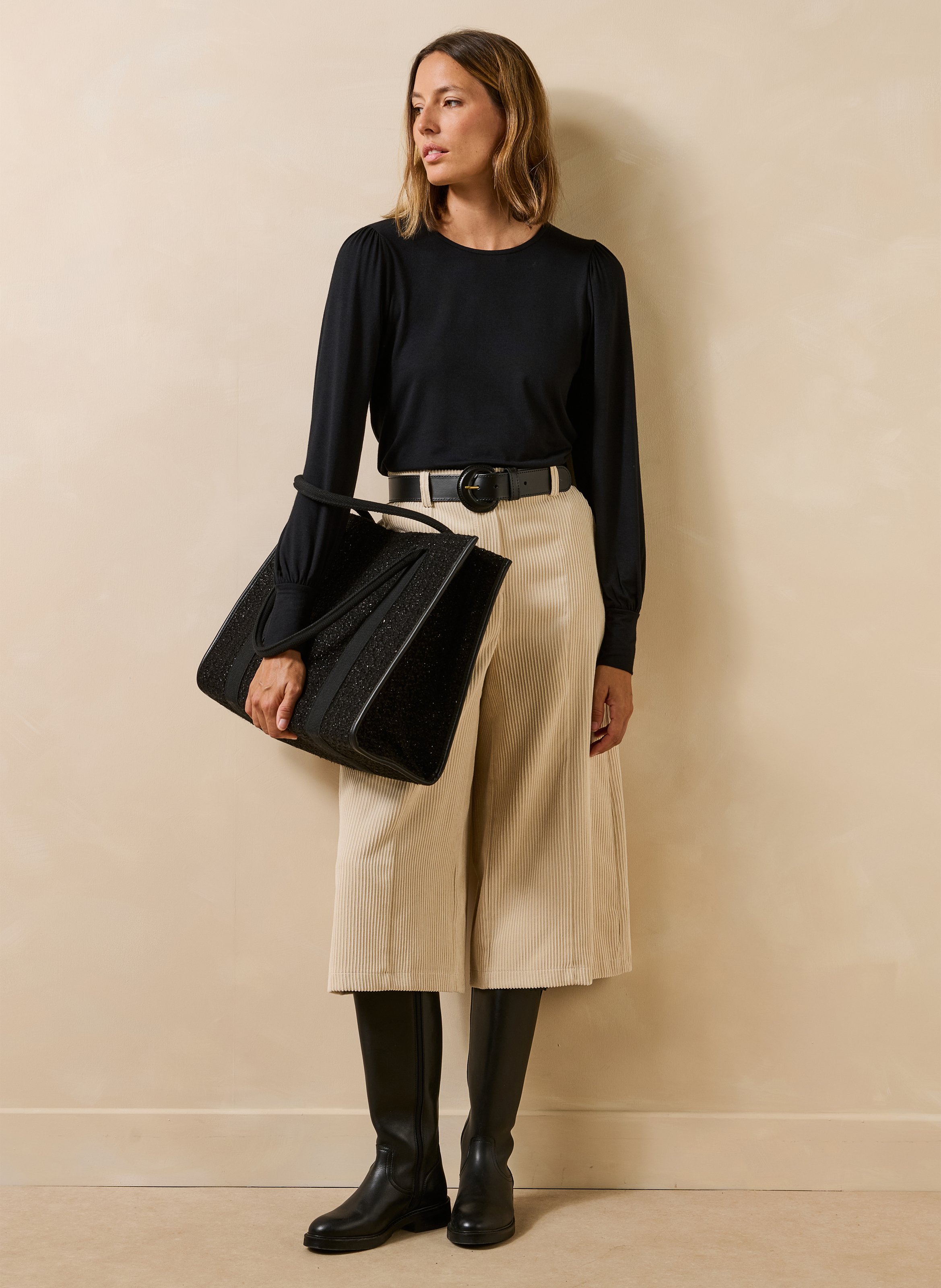 Oversized T-shirt LA FEE MARABOUTEE Zwart