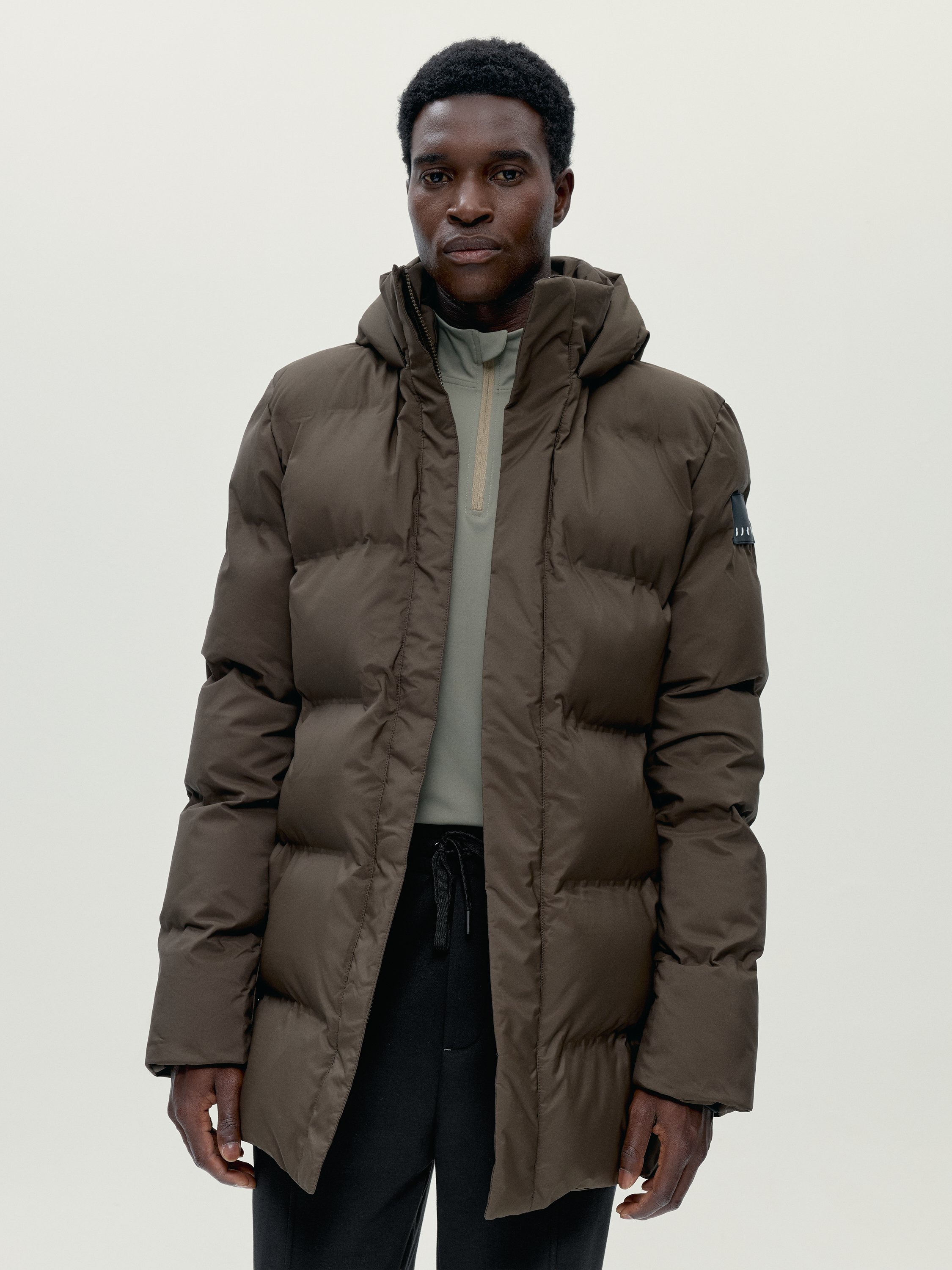 Men's Sport Coat SAIKO 2.0 with Waterproof Hood BORN Brown