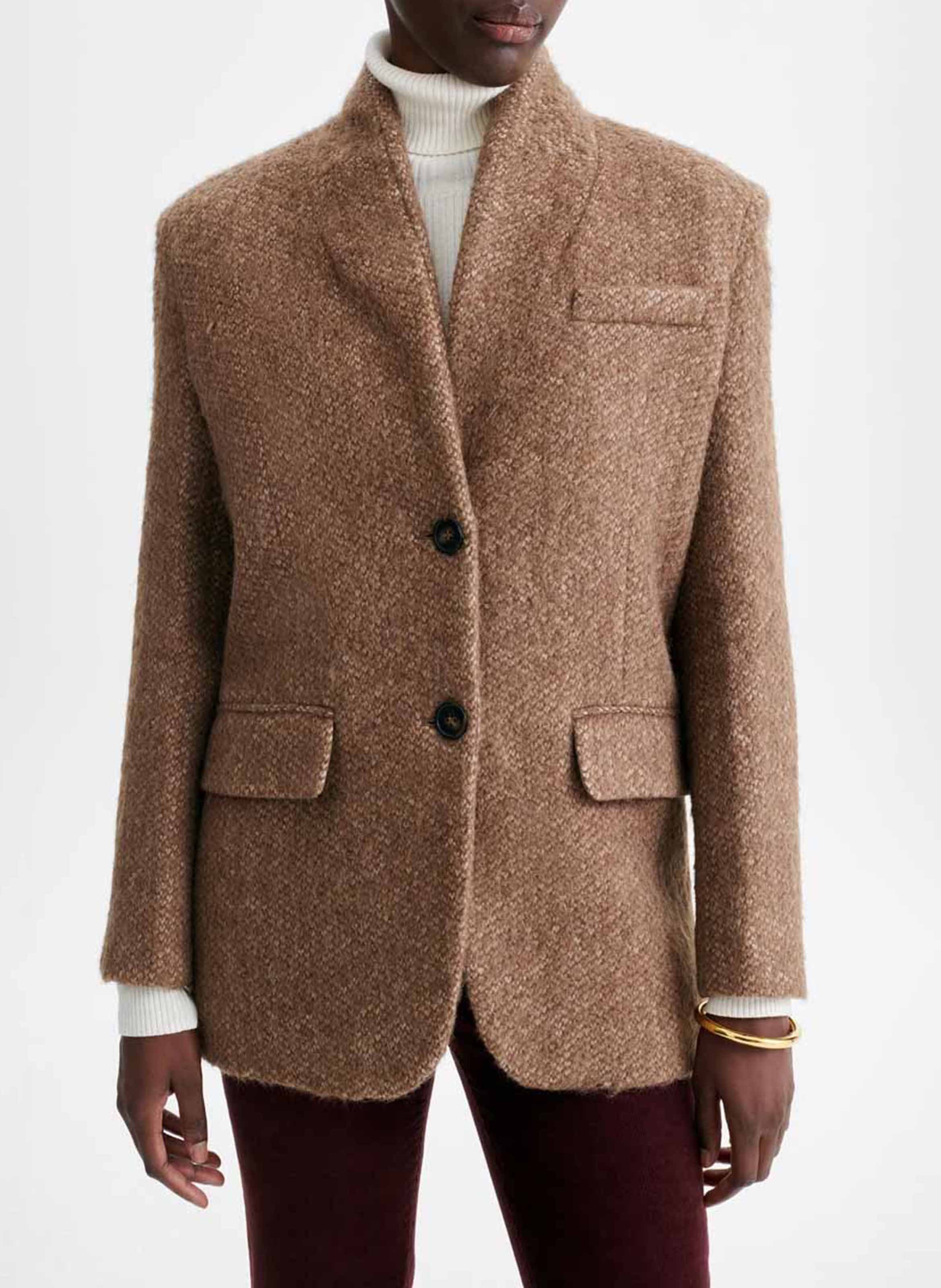Veste droite col tailleur  VANESSA BRUNO Marron