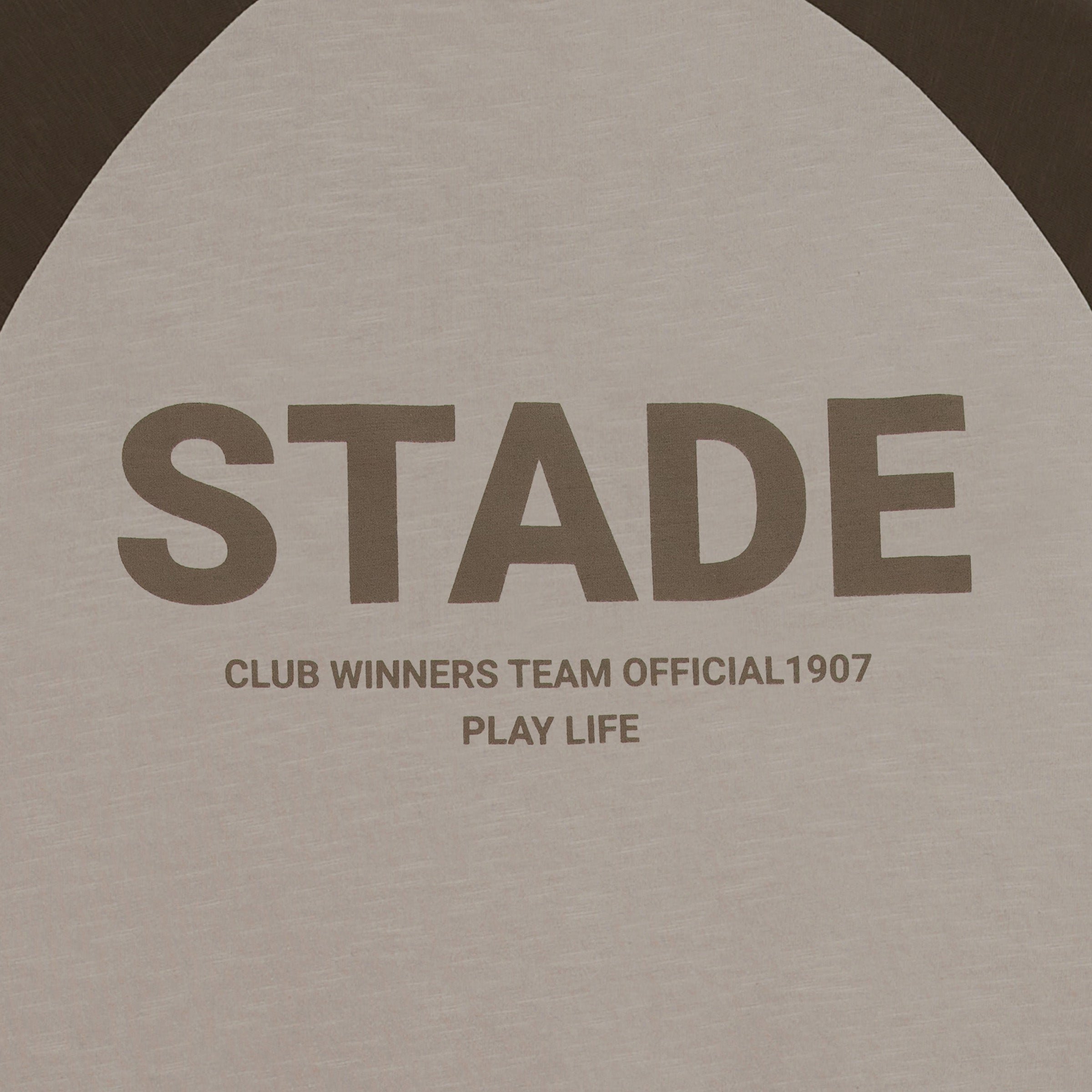 Raglan-sleeve cotton long-sleeved T-shirt SERGE BLANCO Brown