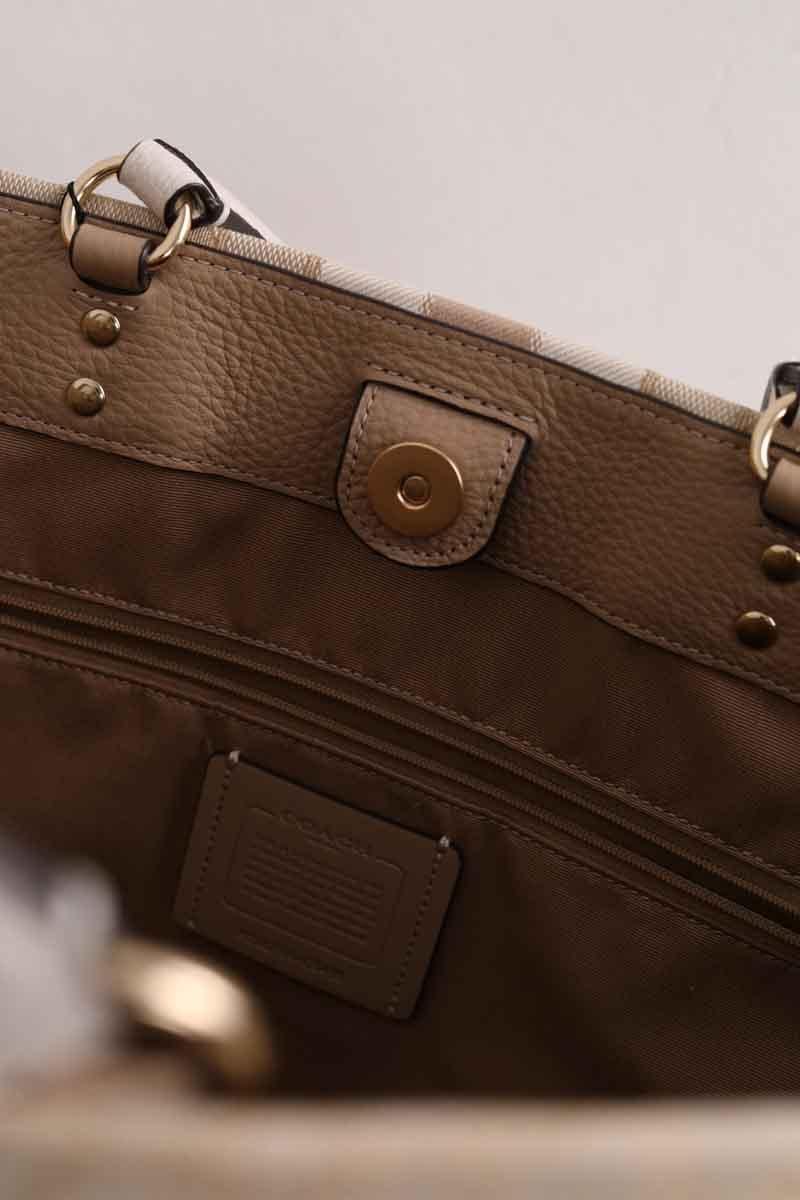 Dempsey Tote Bag COACH - Seconde Main Beige